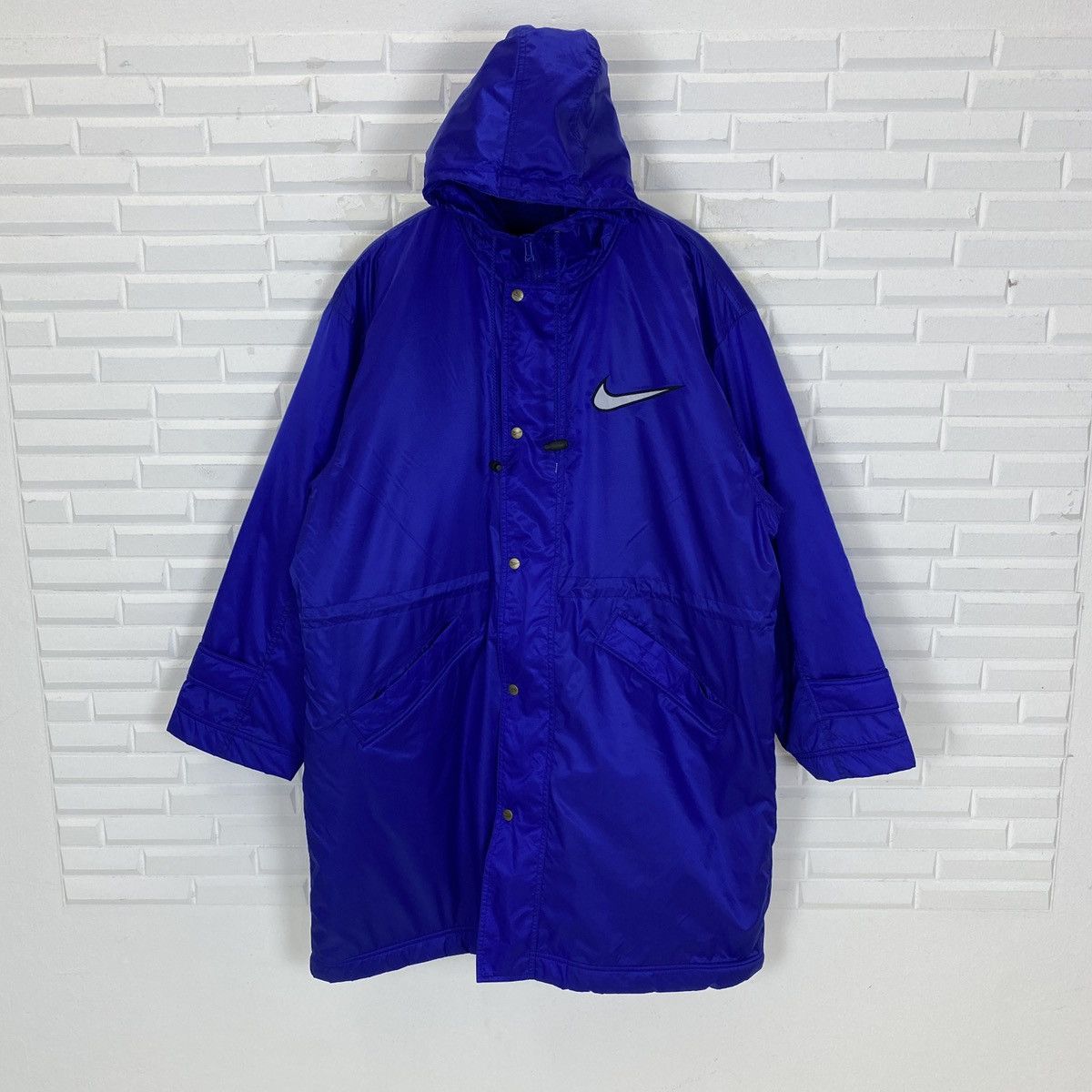 Nike Nike Long Sherpa Jacket Big Embroidered Swoosh Size US L / EU 52-54 / 3 - 3 Thumbnail