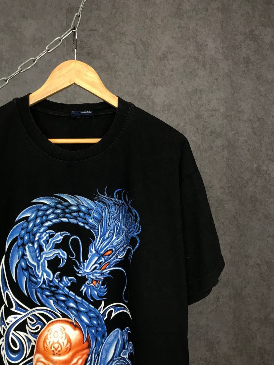 Vintage Dragon skulls Japanese rock vintage overprinted tee Size US XL / EU 56 / 4 - 4 Thumbnail
