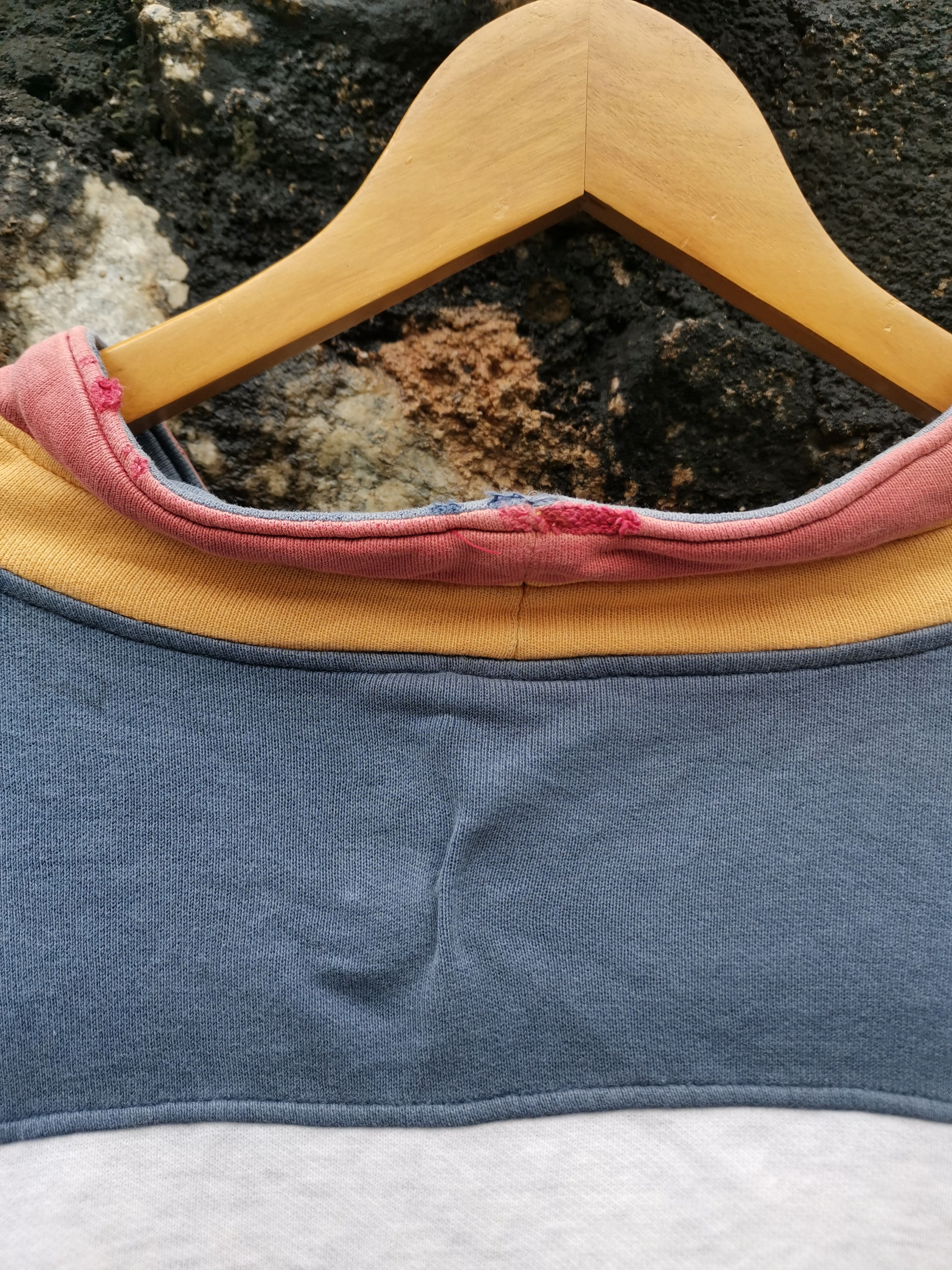 Japanese Brand Trashed Vintage 90s Le Coq Sportif Big Logo Sun Faded Size US M / EU 48-50 / 2 - 4 Thumbnail