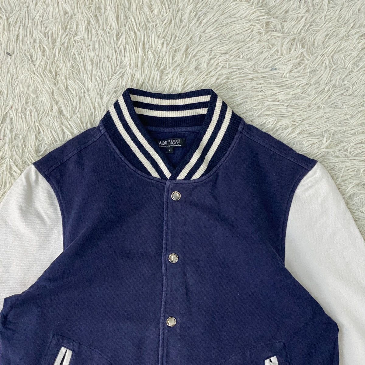 Beams Plus Japanese Beams Heart Varsity Jacket Size US L / EU 52-54 / 3 - 4 Thumbnail