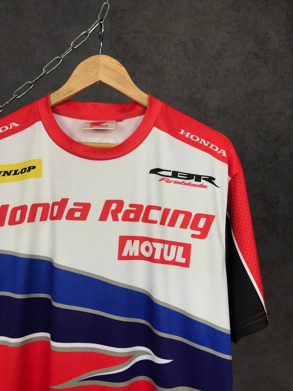 Honda Honda vintage racing moto overprinted tee Size US L / EU 52-54 / 3 - 2 Thumbnail