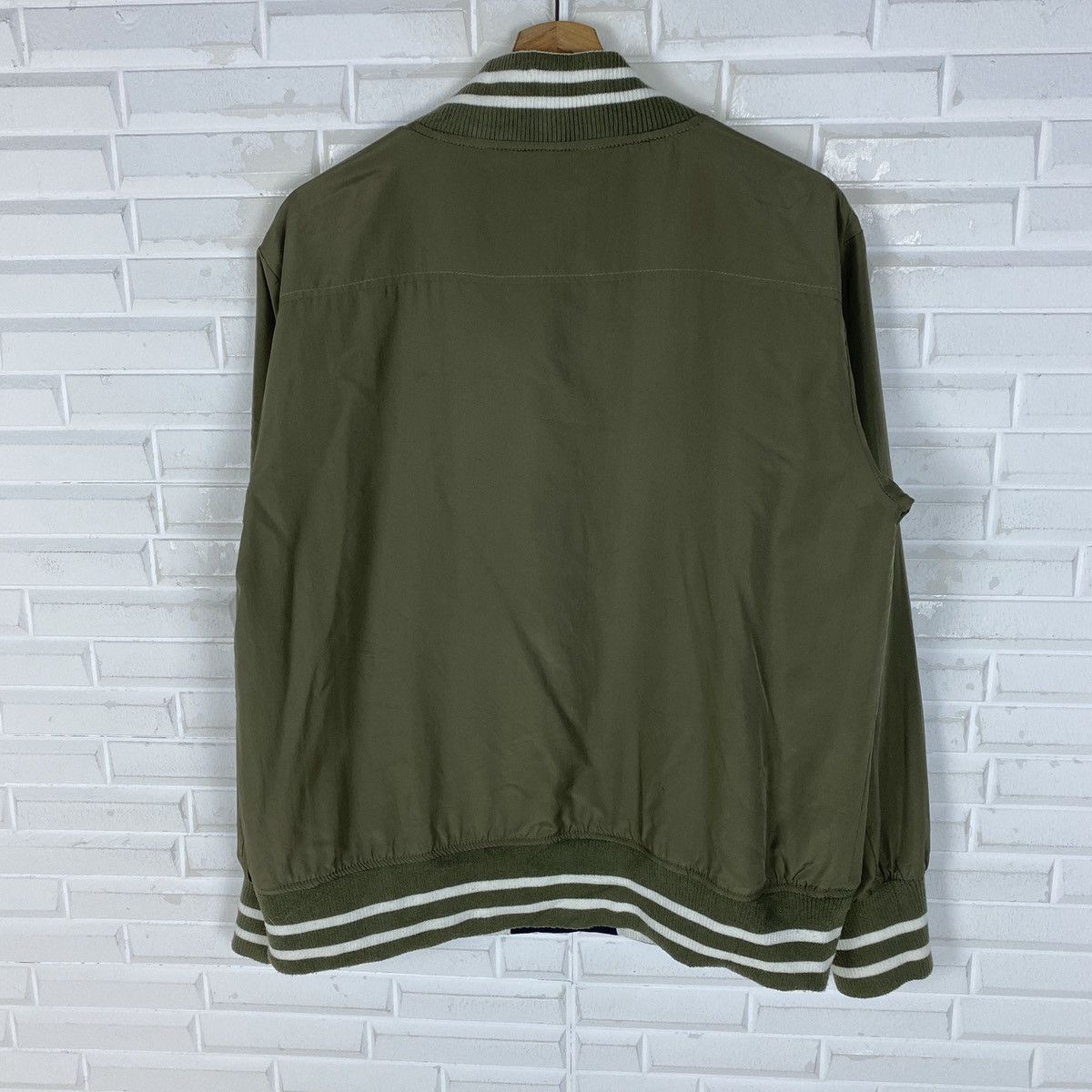 Olive 🔥LASTDROP🔥Japanese Reversible Varsity Embroidered M Jacket Size XXL / US 16-18 / IT 52-54 - 21 Thumbnail