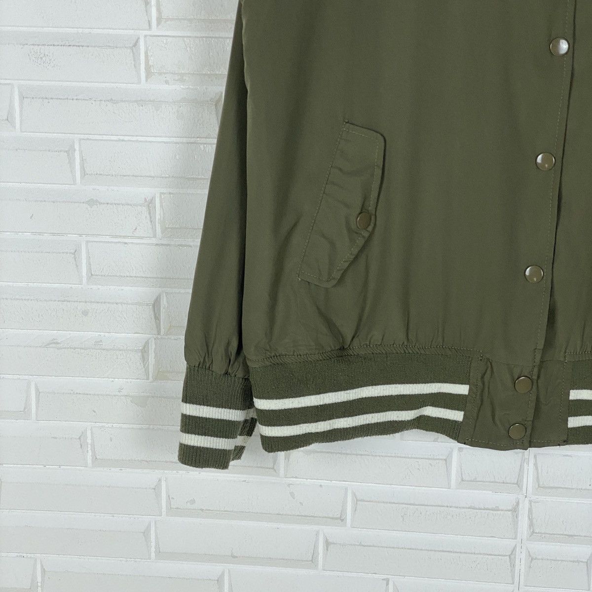 Olive 🔥LASTDROP🔥Japanese Reversible Varsity Embroidered M Jacket Size XXL / US 16-18 / IT 52-54 - 14 Thumbnail