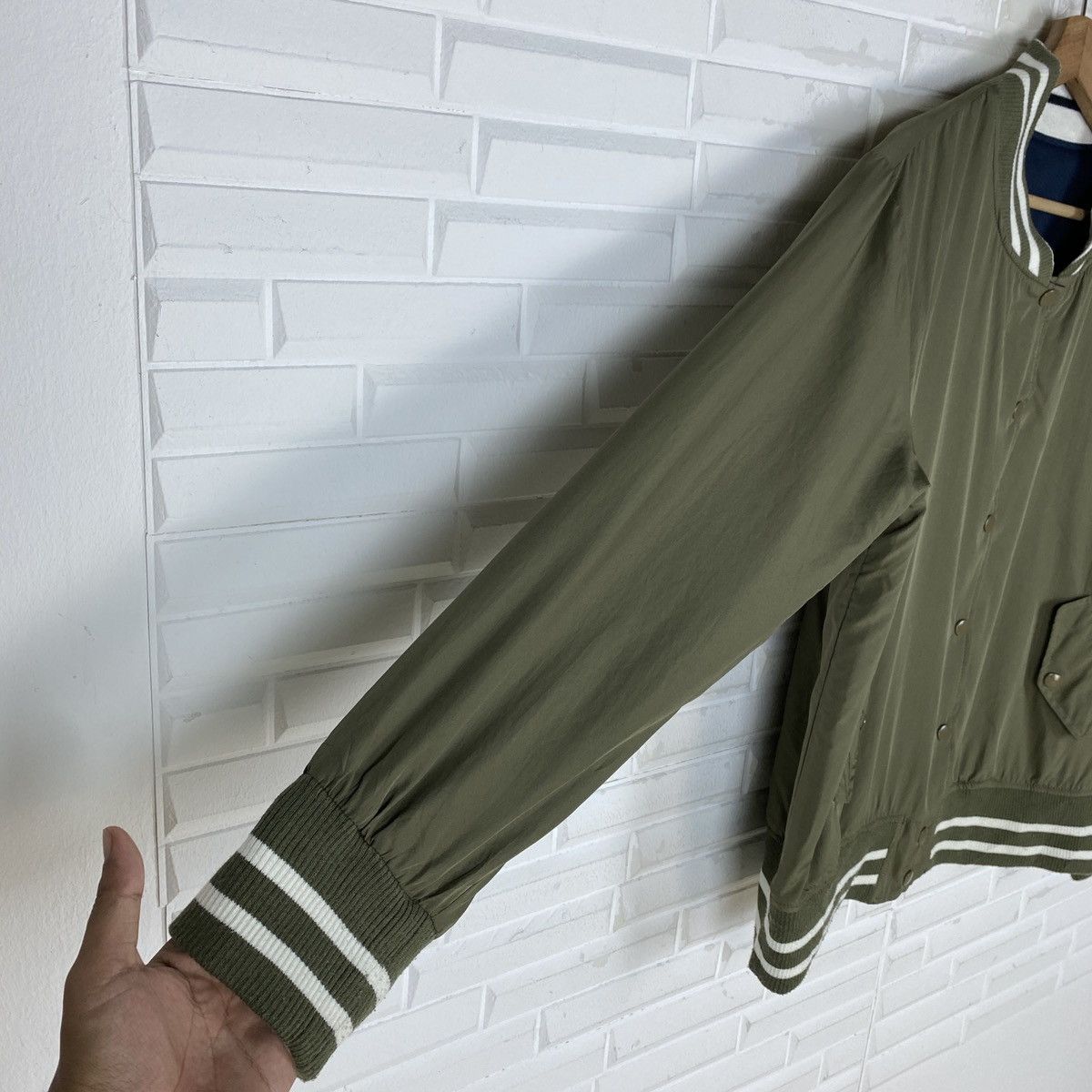 Olive 🔥LASTDROP🔥Japanese Reversible Varsity Embroidered M Jacket Size XXL / US 16-18 / IT 52-54 - 18 Thumbnail