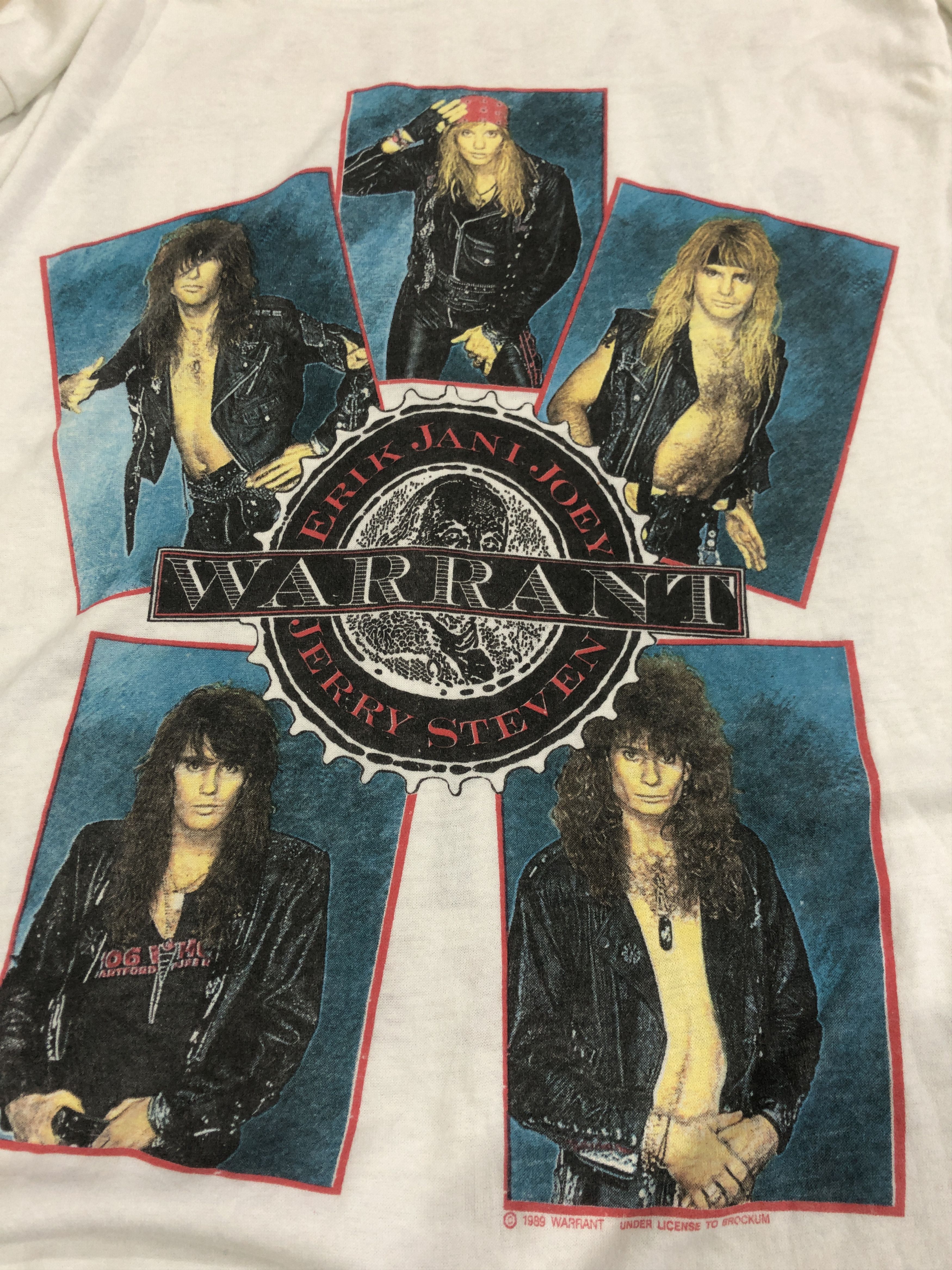 Band Tees × Vintage Vintage warrant copyright brockum Size US M / EU 48-50 / 2 - 4 Thumbnail