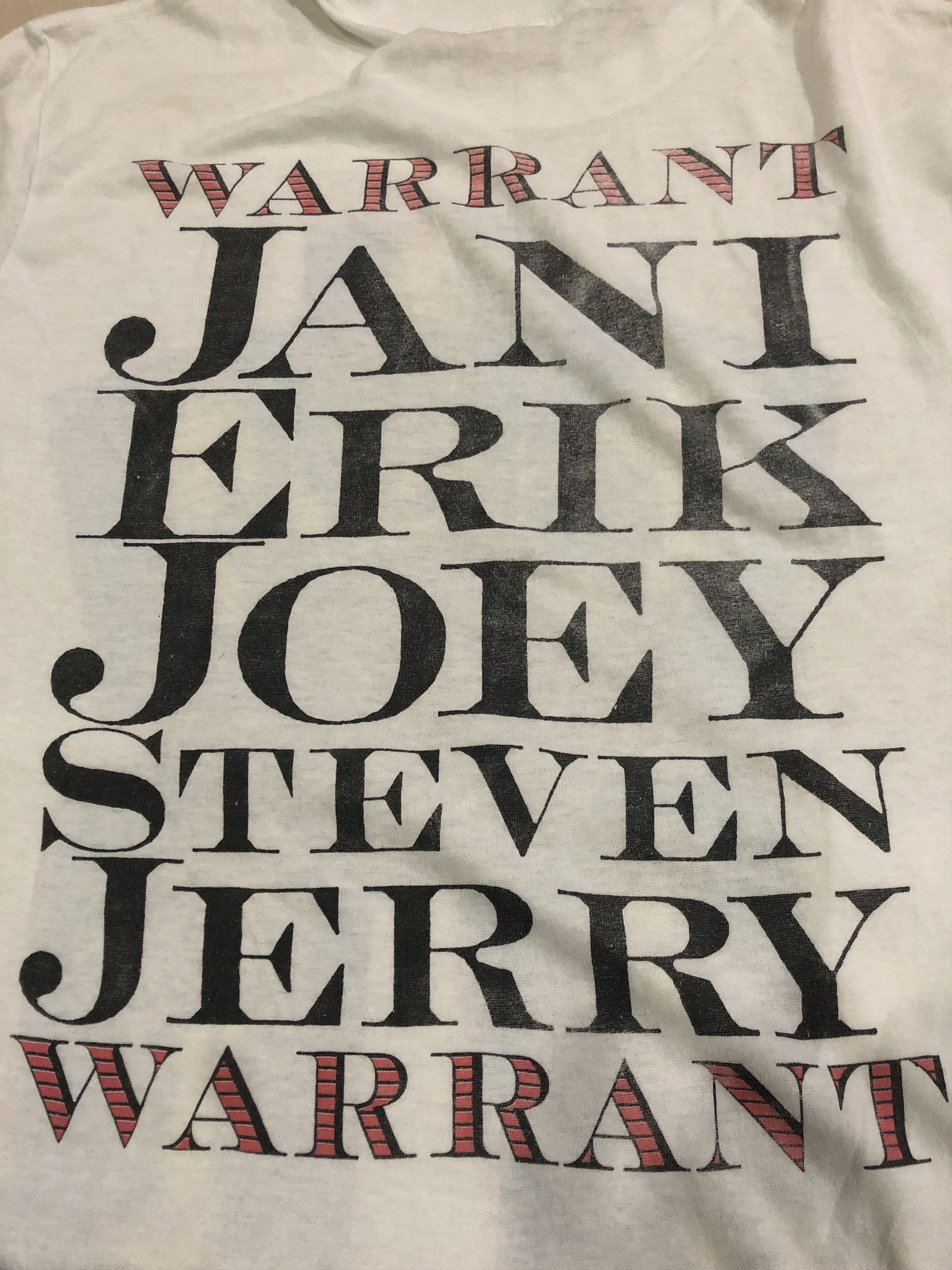 Band Tees × Vintage Vintage warrant copyright brockum Size US M / EU 48-50 / 2 - 7 Thumbnail