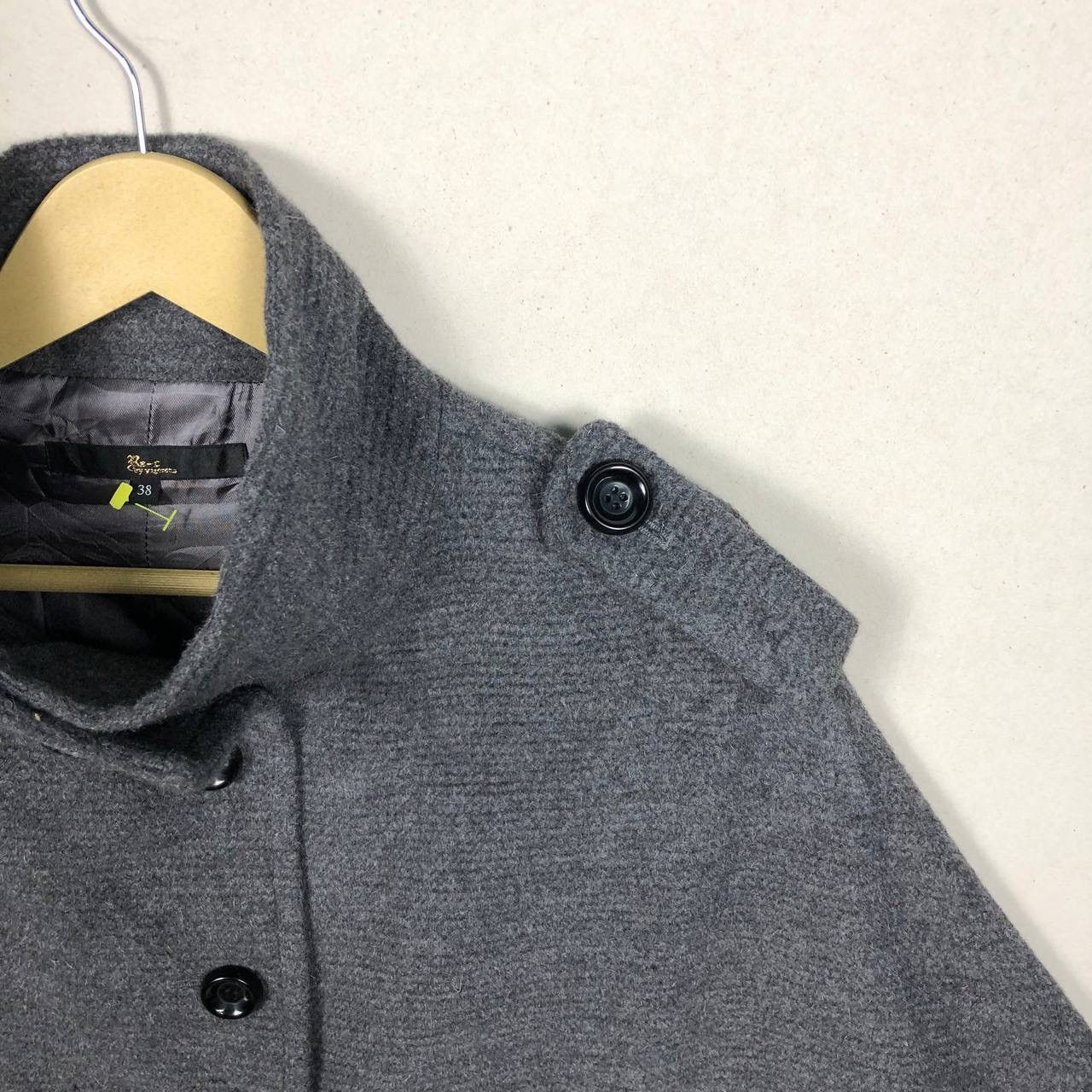 Designer × Japanese Brand Luxury Re-C by Vigorous Wool Fleece Poncho Cloak Capes Size US M / EU 48-50 / 2 - 5 Thumbnail