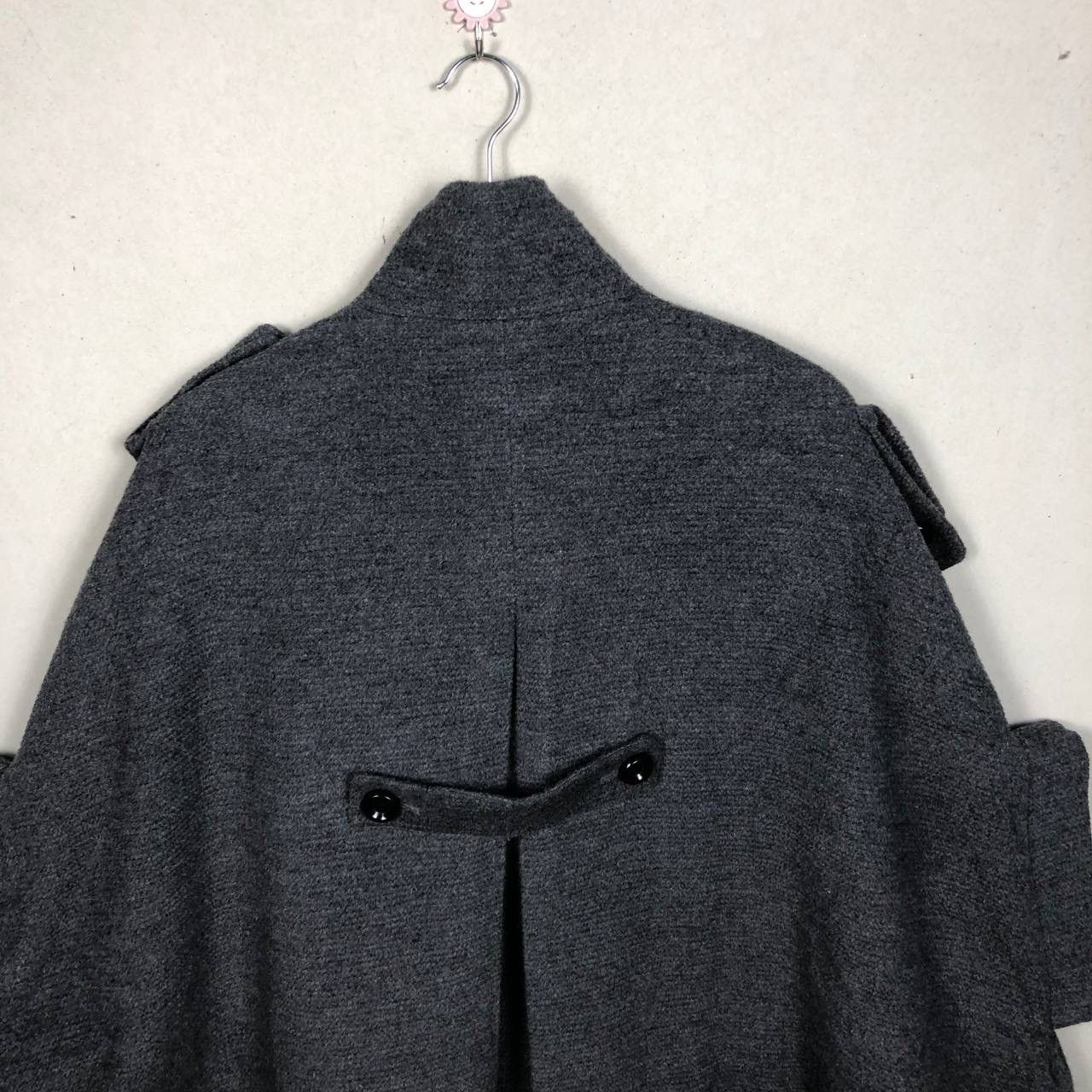 Designer × Japanese Brand Luxury Re-C by Vigorous Wool Fleece Poncho Cloak Capes Size US M / EU 48-50 / 2 - 4 Thumbnail