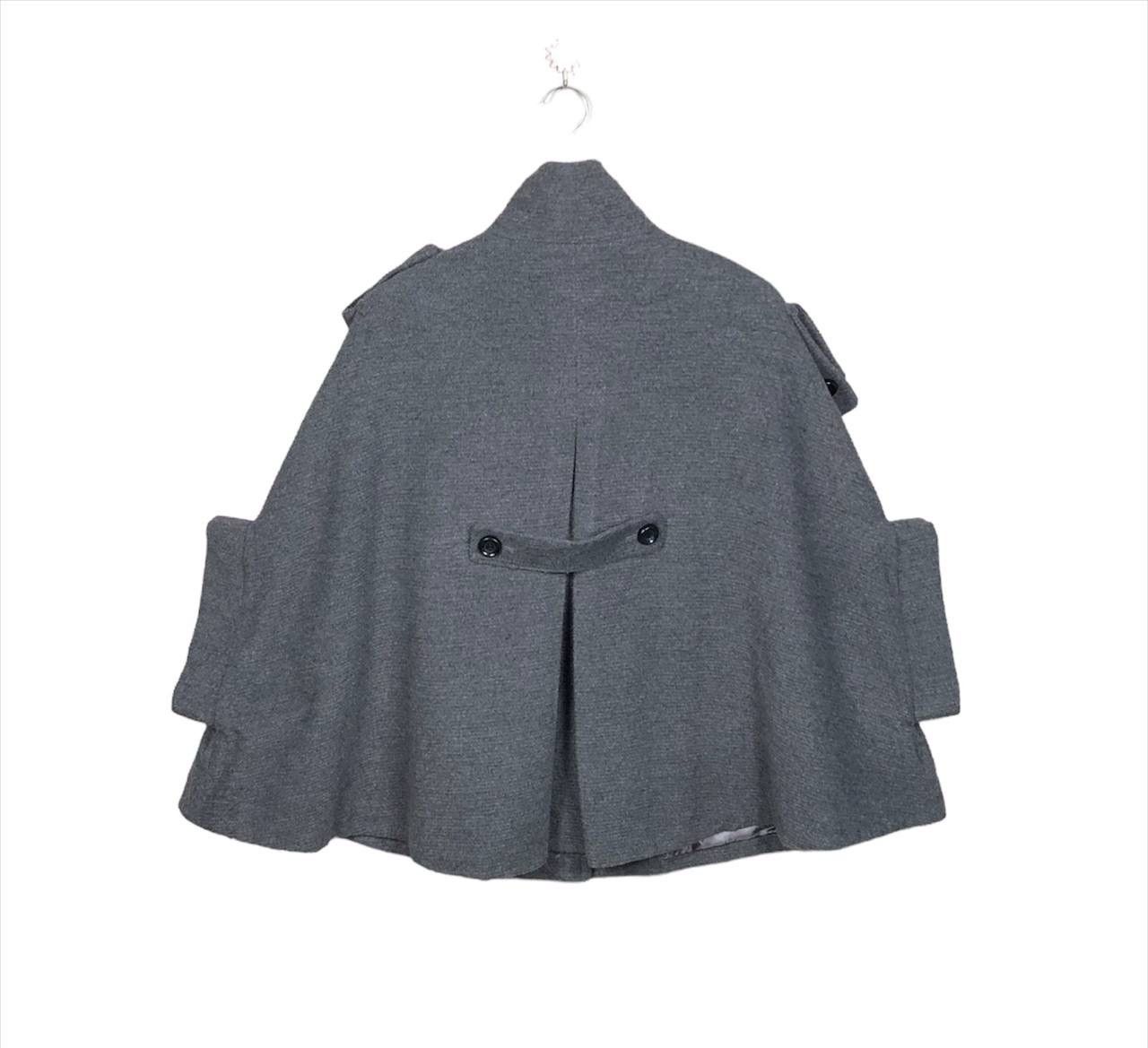 Designer × Japanese Brand Luxury Re-C by Vigorous Wool Fleece Poncho Cloak Capes Size US M / EU 48-50 / 2 - 2 Thumbnail
