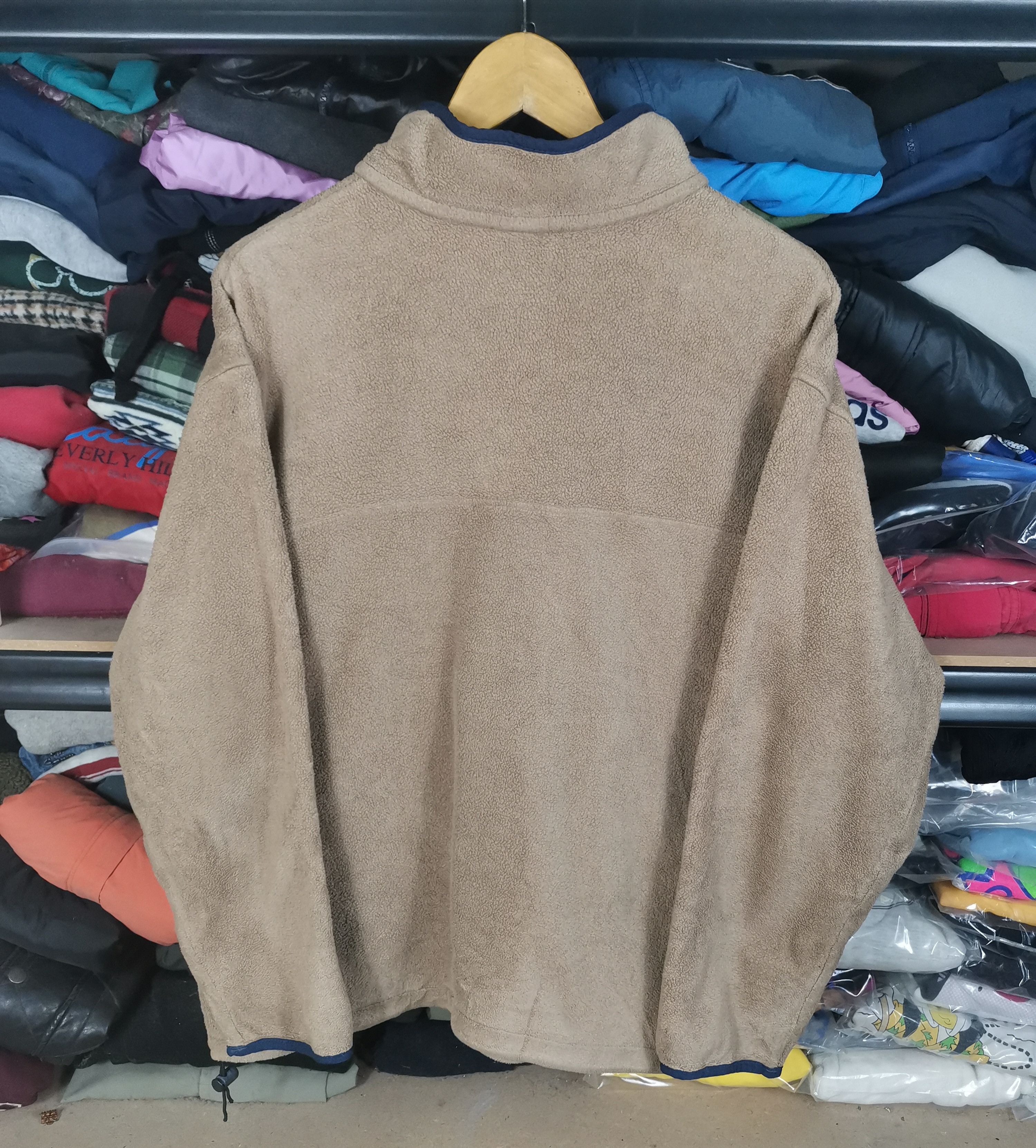 L.L. Bean Vintage LL Bean Fleece Sweater Jacket Brown Colour Size US XL / EU 56 / 4 - 2 Thumbnail
