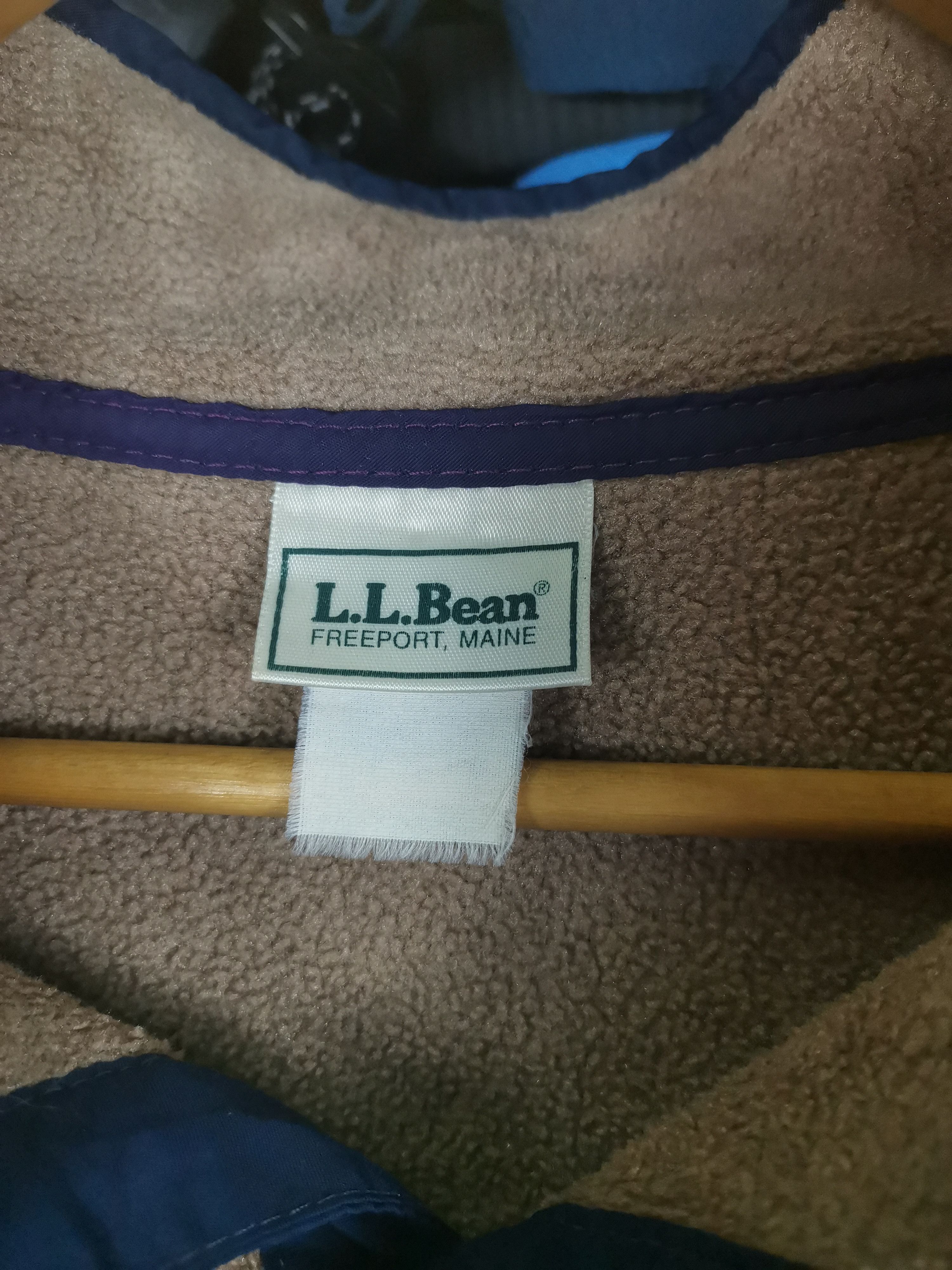 L.L. Bean Vintage LL Bean Fleece Sweater Jacket Brown Colour Size US XL / EU 56 / 4 - 3 Thumbnail