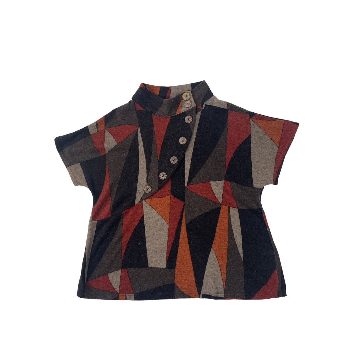 image of Designer Nice Design Button Up Blouse, Women's (Size Medium)