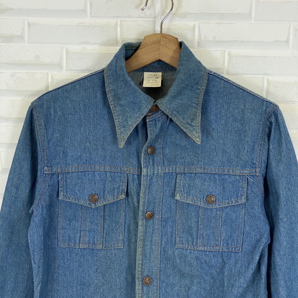 Japanese Brand 🔥LAST PRICE🔥 Big Yank Japanese Snap Button Up Denim Jacket Size M / US 6-8 / IT 42-44 - 4 Thumbnail