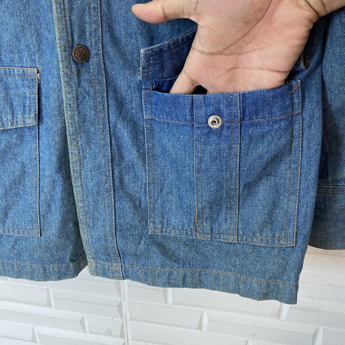 Japanese Brand 🔥LAST PRICE🔥 Big Yank Japanese Snap Button Up Denim Jacket Size M / US 6-8 / IT 42-44 - 12 Thumbnail