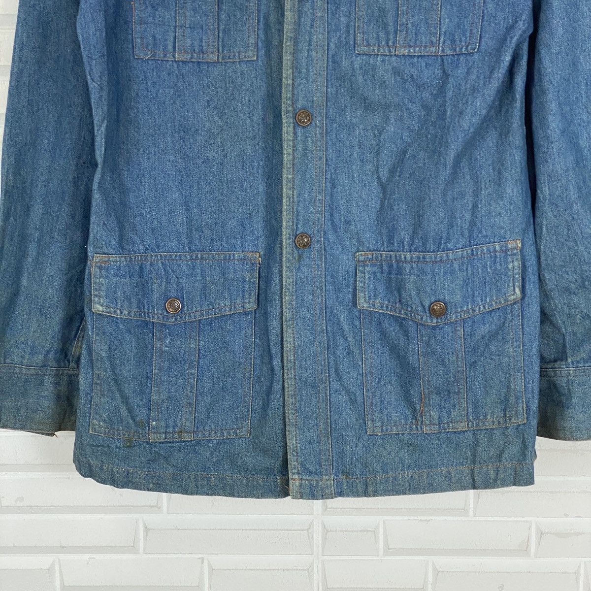 Japanese Brand 🔥LAST PRICE🔥 Big Yank Japanese Snap Button Up Denim Jacket Size M / US 6-8 / IT 42-44 - 6 Thumbnail