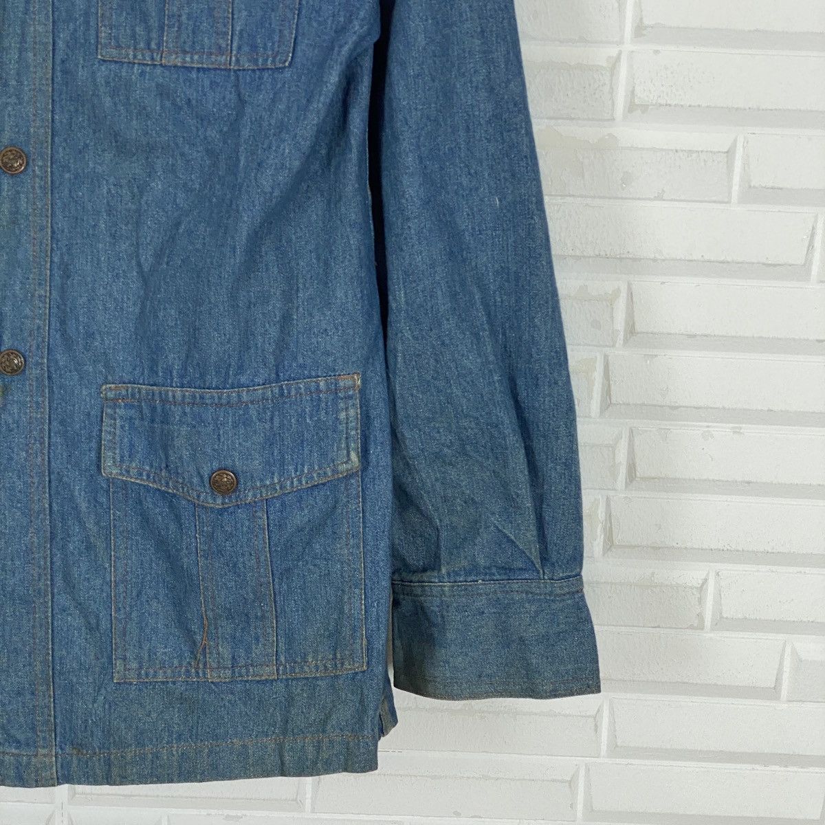 Japanese Brand 🔥LAST PRICE🔥 Big Yank Japanese Snap Button Up Denim Jacket Size M / US 6-8 / IT 42-44 - 5 Thumbnail