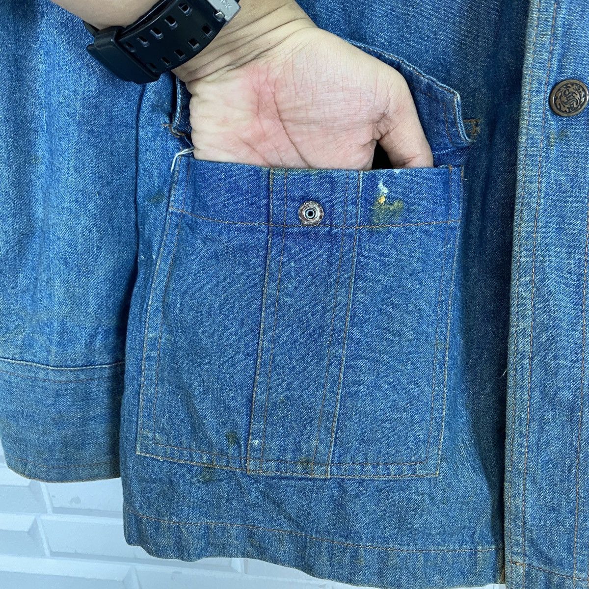 Japanese Brand 🔥LAST PRICE🔥 Big Yank Japanese Snap Button Up Denim Jacket Size M / US 6-8 / IT 42-44 - 9 Thumbnail