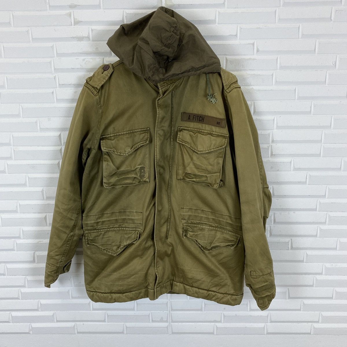 Abercrombie & Fitch Abercrombie and Fitch Tactical Hooded Jacket Size US M / EU 48-50 / 2 - 2 Thumbnail