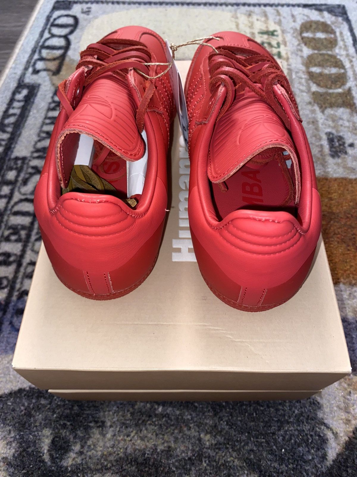 Adidas × Pharrell Adidas Samba Pharrell Humanrace Red Size US 12 / EU 45 - 4 Thumbnail
