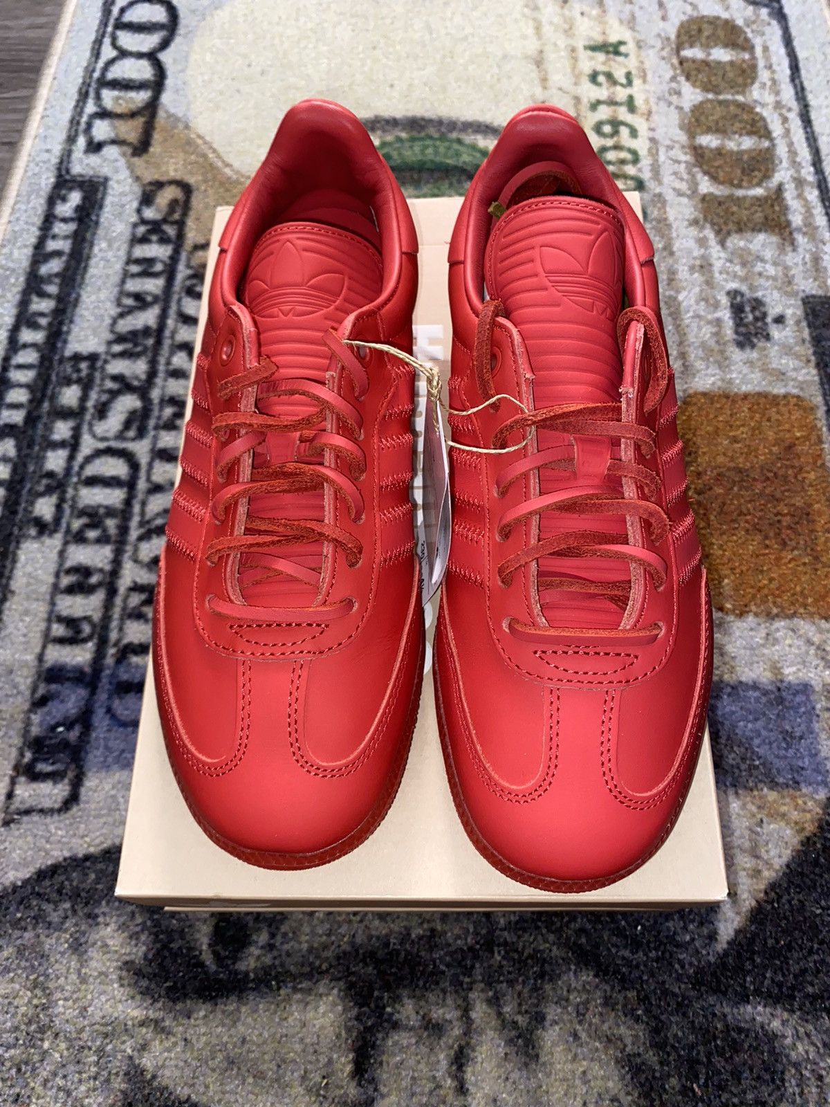 Adidas × Pharrell Adidas Samba Pharrell Humanrace Red Size US 12 / EU 45 - 3 Thumbnail