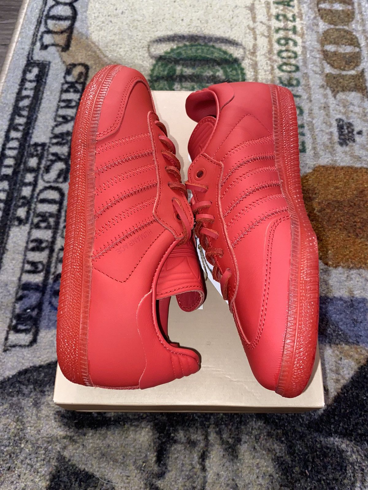 Adidas × Pharrell Adidas Samba Pharrell Humanrace Red Size US 12 / EU 45 - 2 Thumbnail