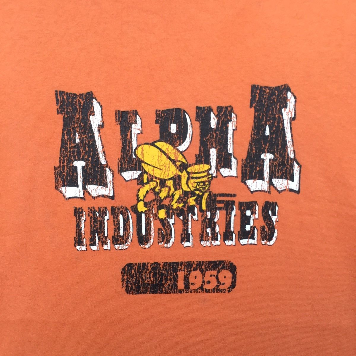 Alpha Industries Vintage 90s Alpha Industries Big Logo T-Shirt | XL | Swag Size US XL / EU 56 / 4 - 3 Thumbnail