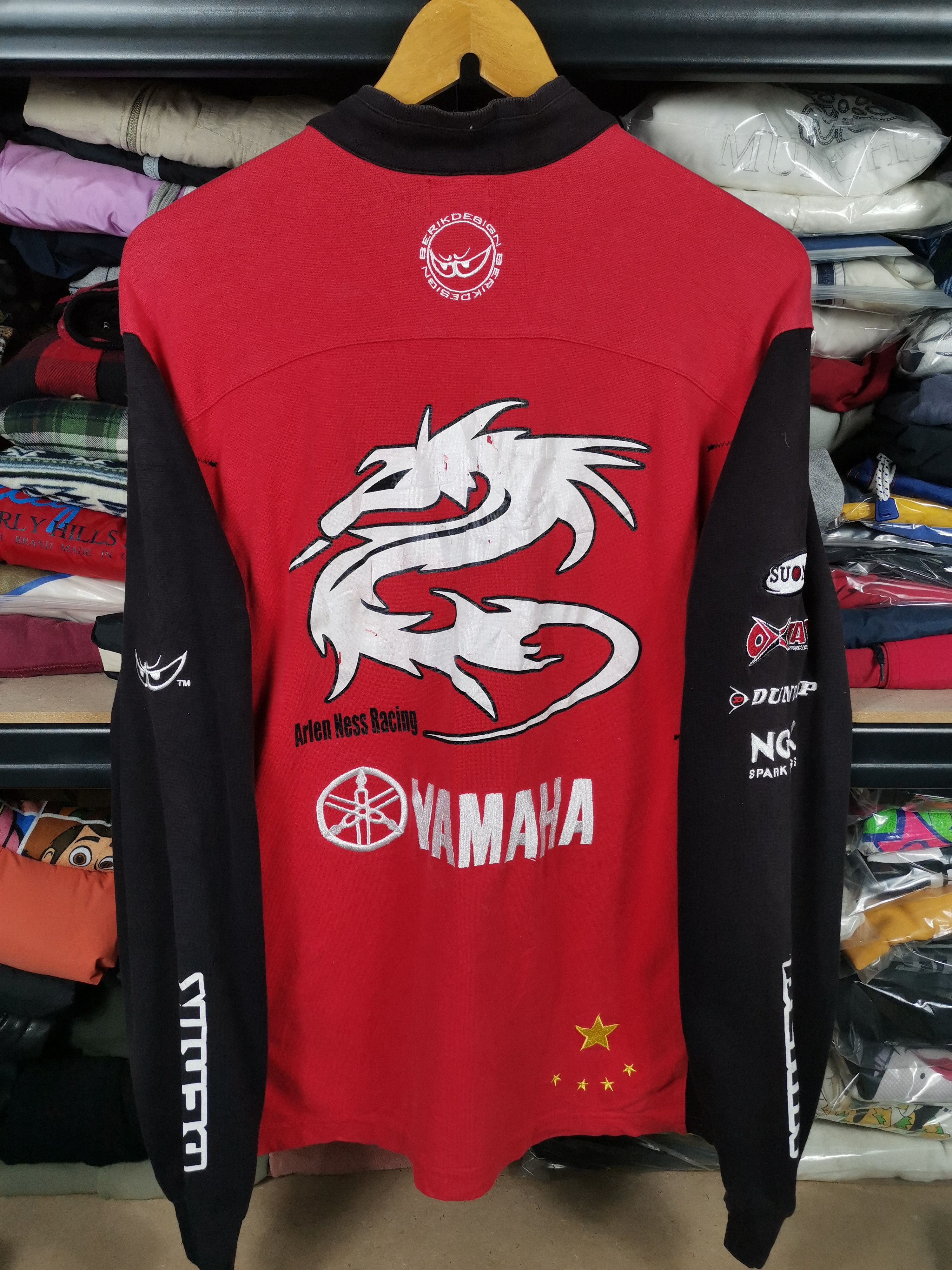 Yamaha Vintage 90s Yamaha Dragon Sweater Size US L / EU 52-54 / 3 - 1 Thumbnail