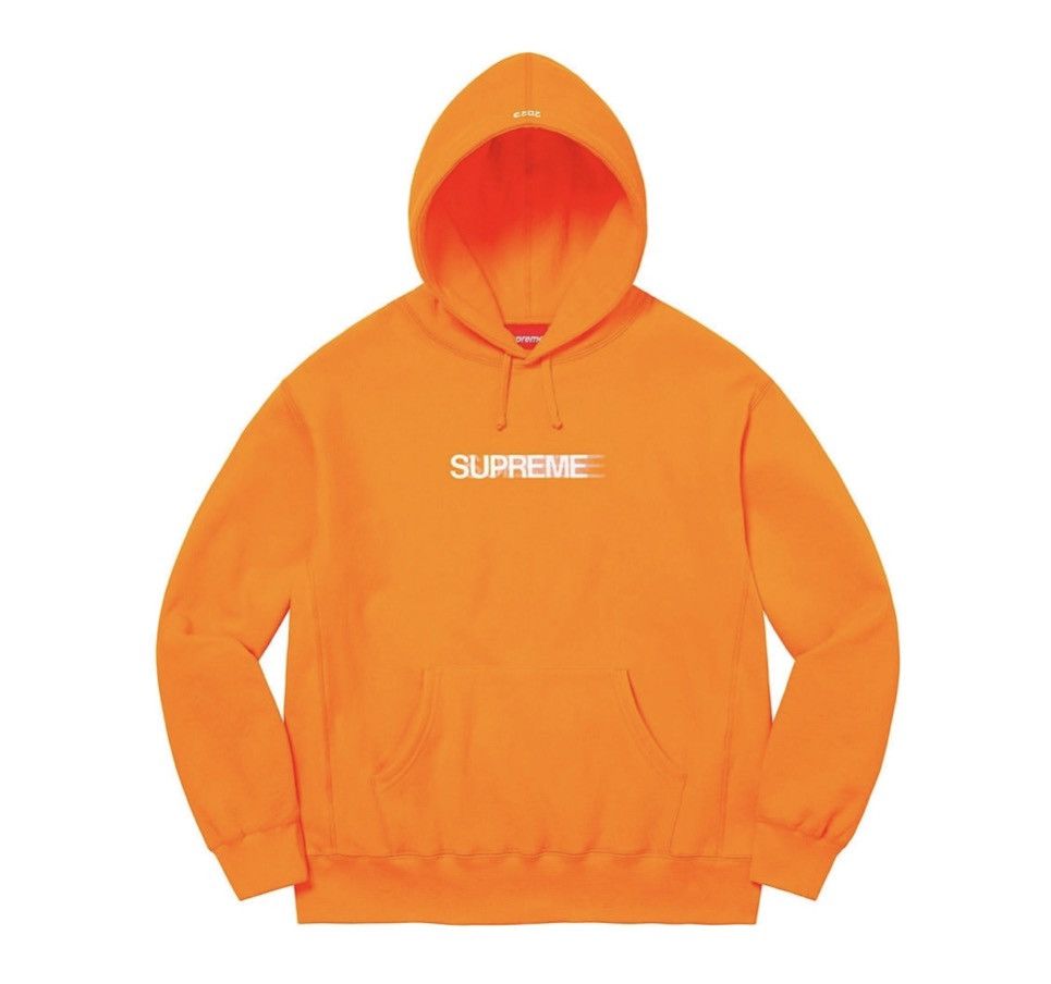 Supreme Supreme Motion Logo Hoodie - Medium Orange Size US M / EU 48-50 / 2 - 1 Thumbnail