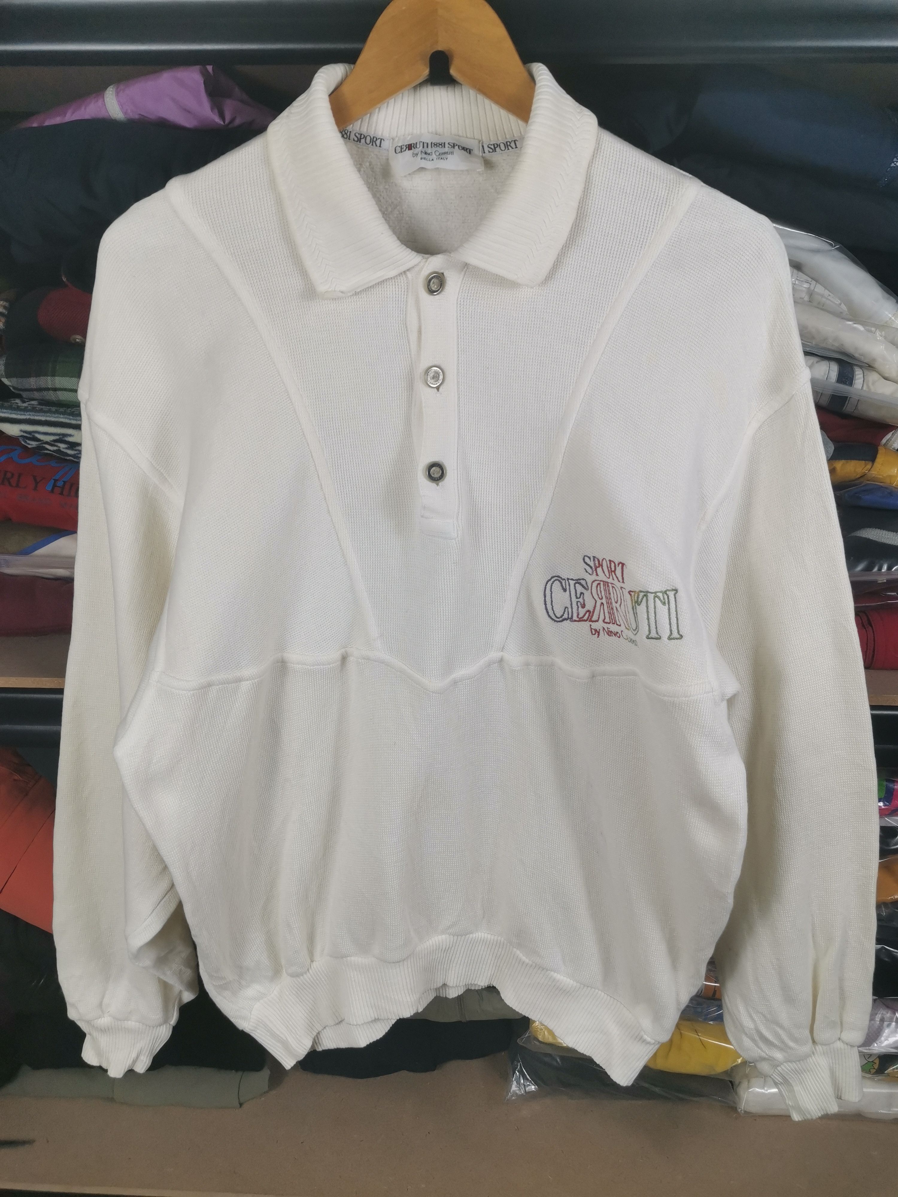Cerruti 1881 Vintage Luxury Cerruti 1881 Sport Polo Knit Size US L / EU 52-54 / 3 - 1 Thumbnail