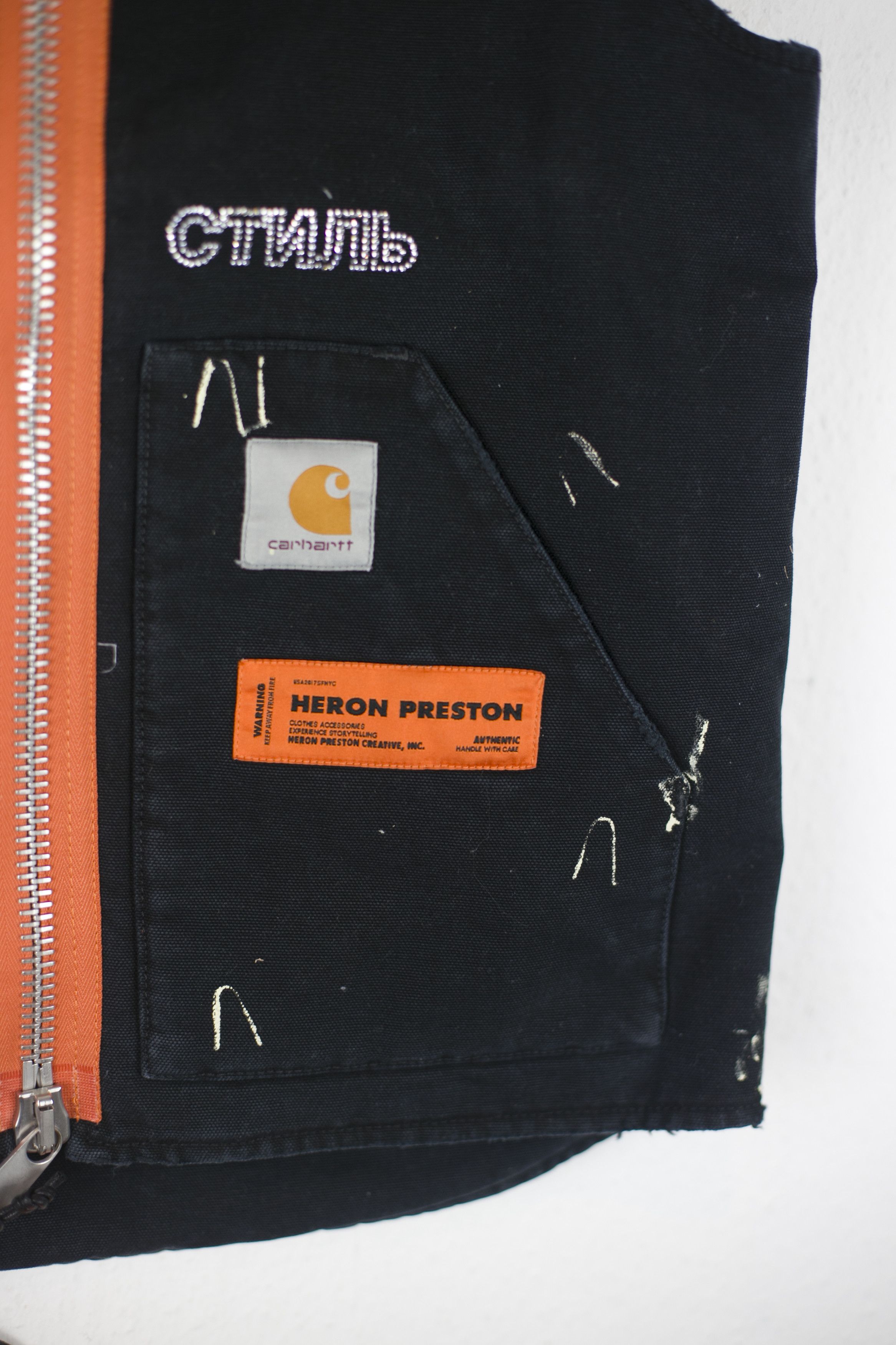 Carhartt × Carhartt Wip × Heron Preston NWT HP X CARHARTT VEST BLACK CRYSTAL HERON PRESTON Size S Size US S / EU 44-46 / 1 - 2 Thumbnail