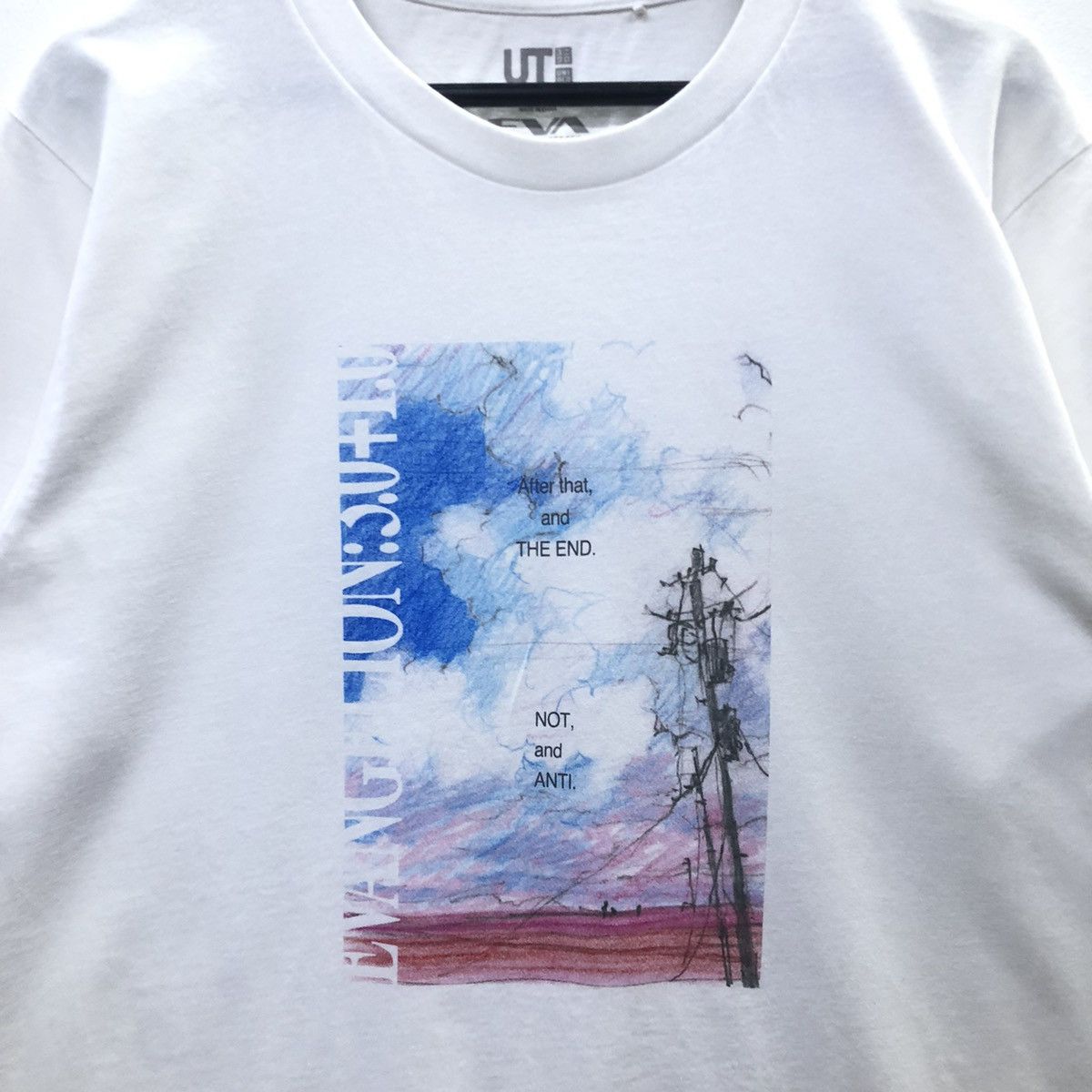Anime Uniqlo X Evangelion : 3.0+1.0 Thrice Upon a Time Movie Tee Size US XL / EU 56 / 4 - 3 Thumbnail