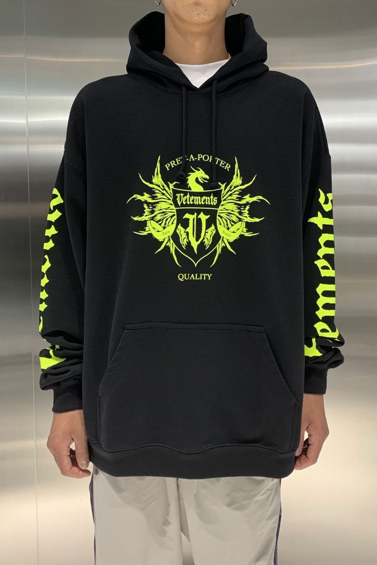 Vetements Vetements Hoodie Cotton Dragon Graphics Prints Logo  
