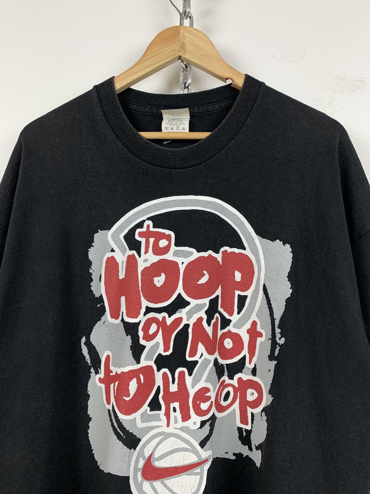 Nike 90s Vintage Nike To Hoop Or Not To Hoop Single Stitch Tee Size US XL / EU 56 / 4 - 5 Thumbnail