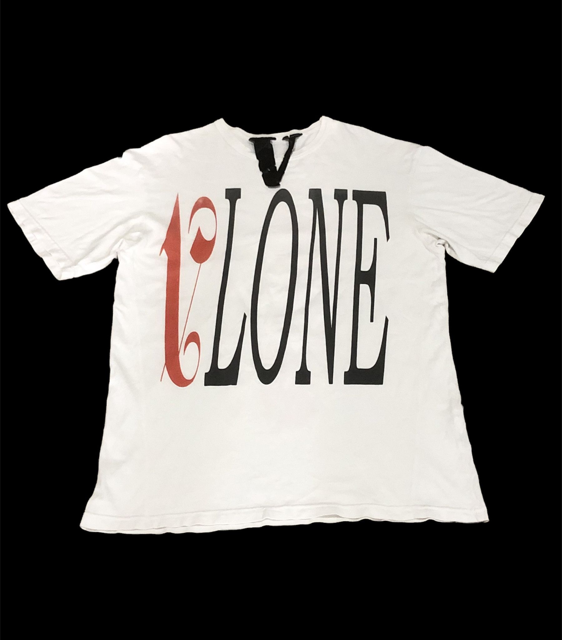 vlone x palm angels white tee