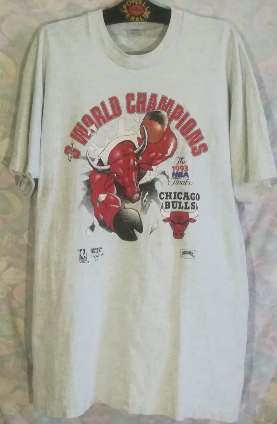 NBA × Vintage Vintage 90s Chicago Bulls World champion T-Shirt Size US XL / EU 56 / 4 - 1 Thumbnail