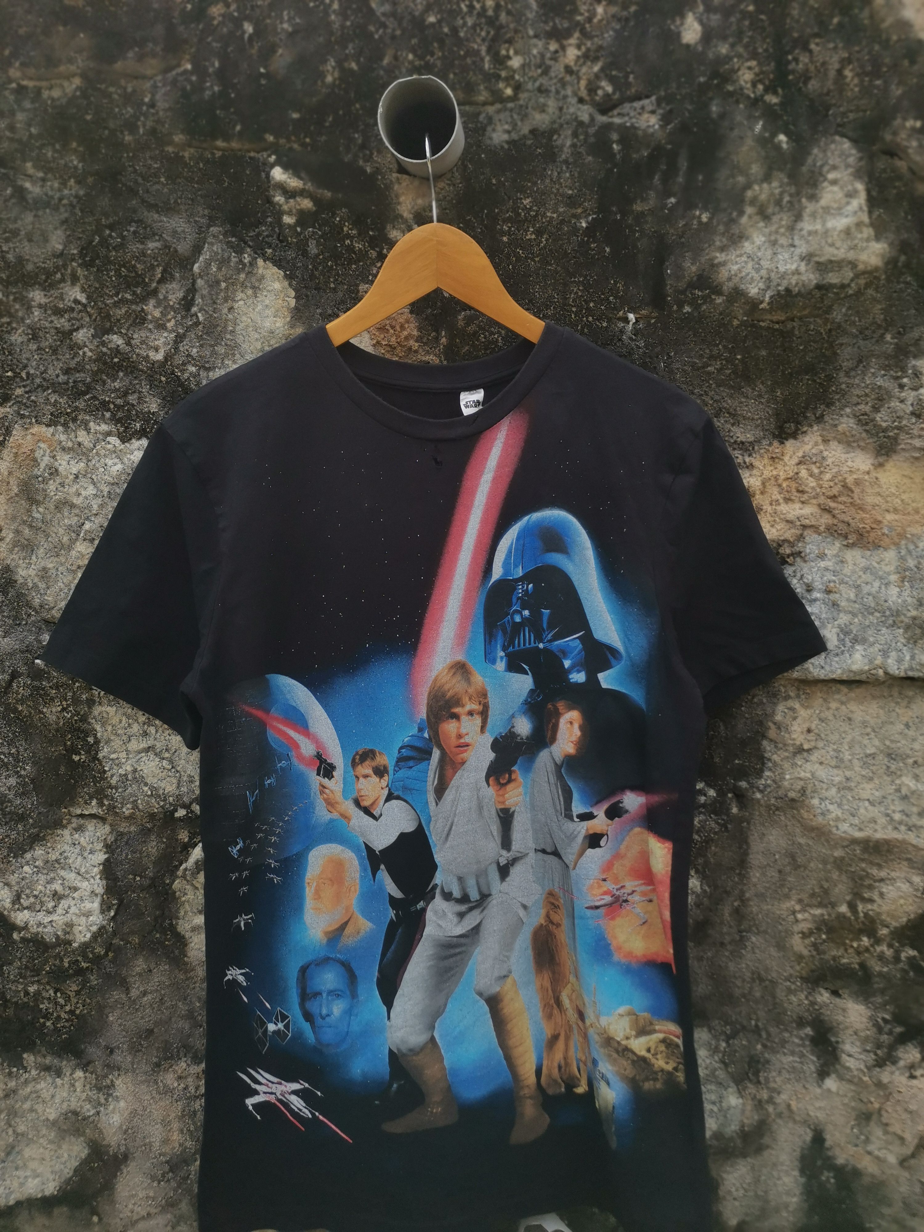 Star Wars Vintage Starwars Vader Overprint Movie Tshirt Tee Size US M / EU 48-50 / 2 - 1 Thumbnail