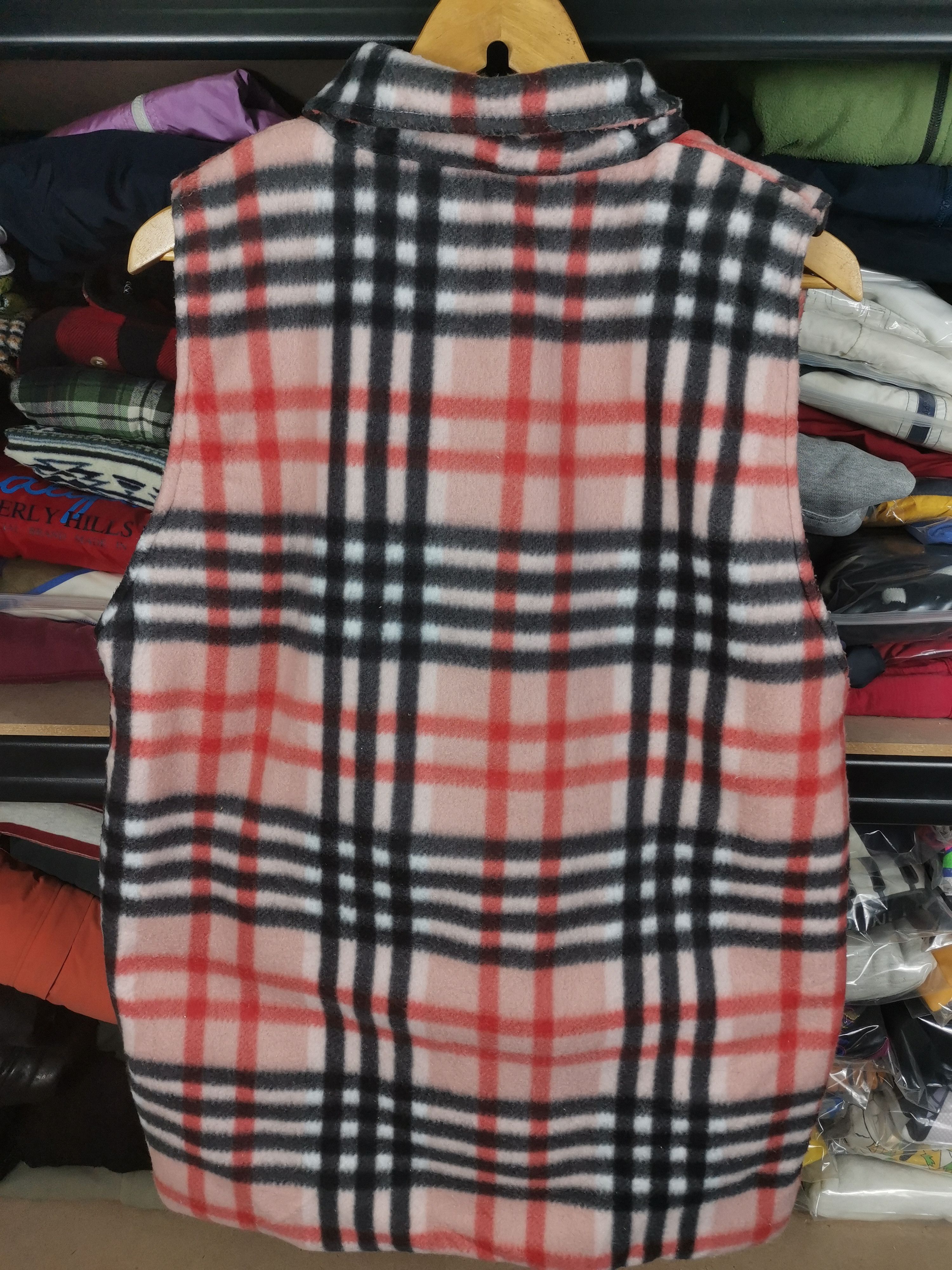 Japanese Brand Vintage Japanese Brand Fleece Chekered Vest Size US M / EU 48-50 / 2 - 2 Thumbnail