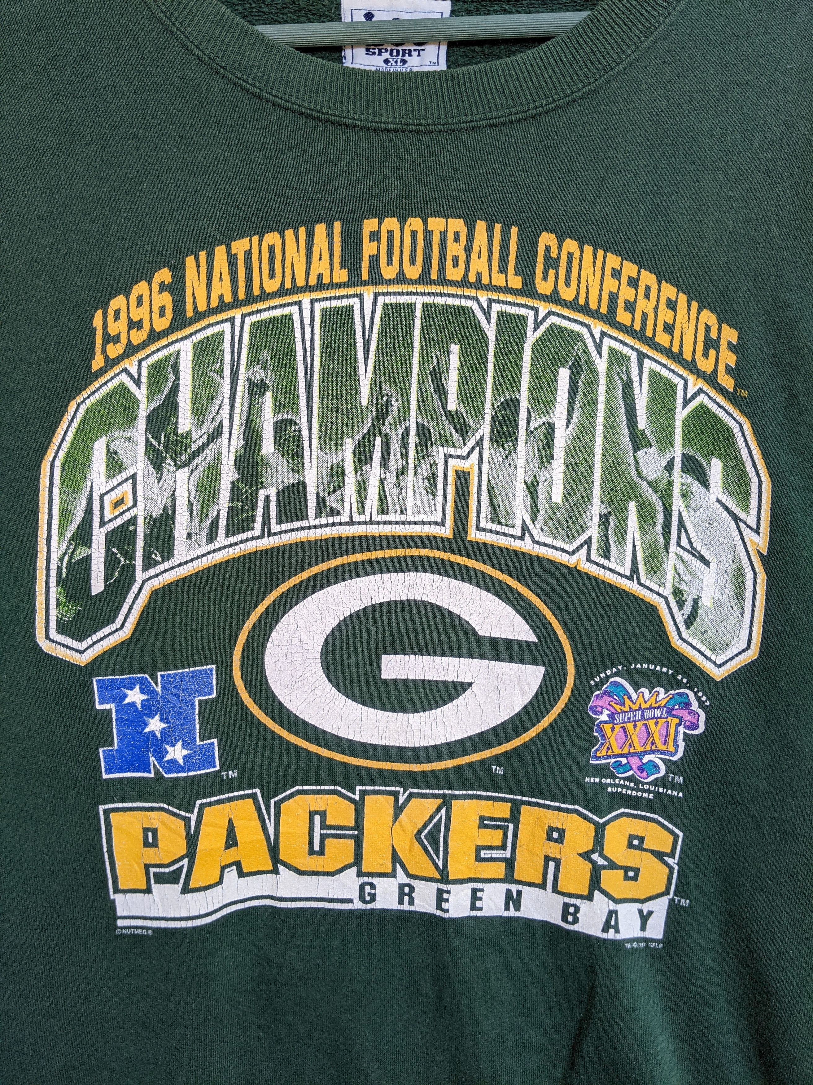 Lee Vintage 1997 NFC Green Bay Packers Sweatshirt Size US XL / EU 56 / 4 - 4 Thumbnail
