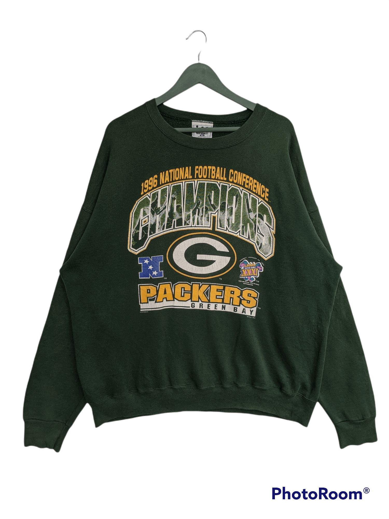 image of Lee x Nfl Vintage 1997 Nfc Green Bay Packers Sweatshirt, Men's (Size XL)