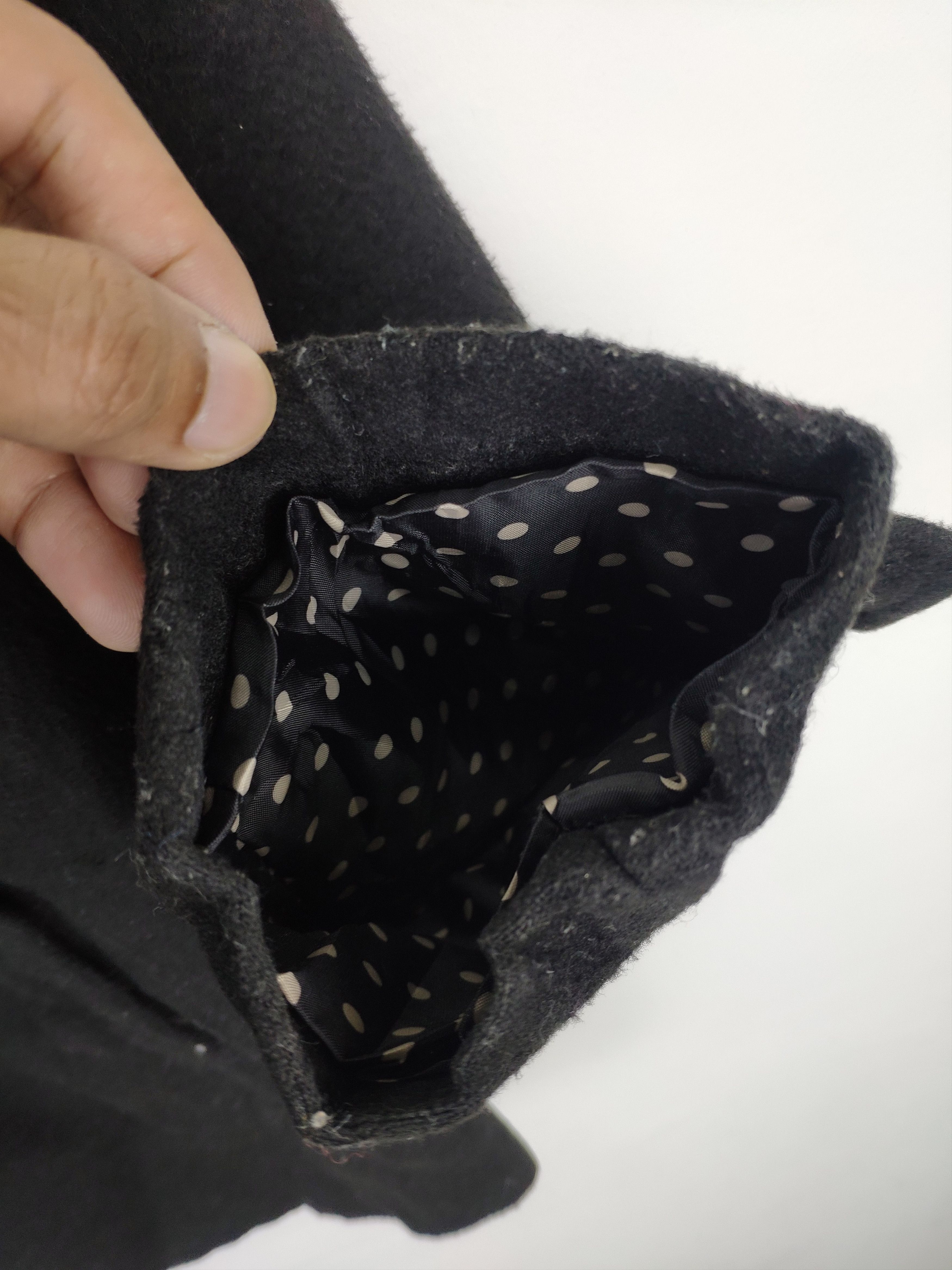 Designer Sur Lesnuages Double Breasted Peacoat Black Size M / US 6-8 / IT 42-44 - 9 Thumbnail