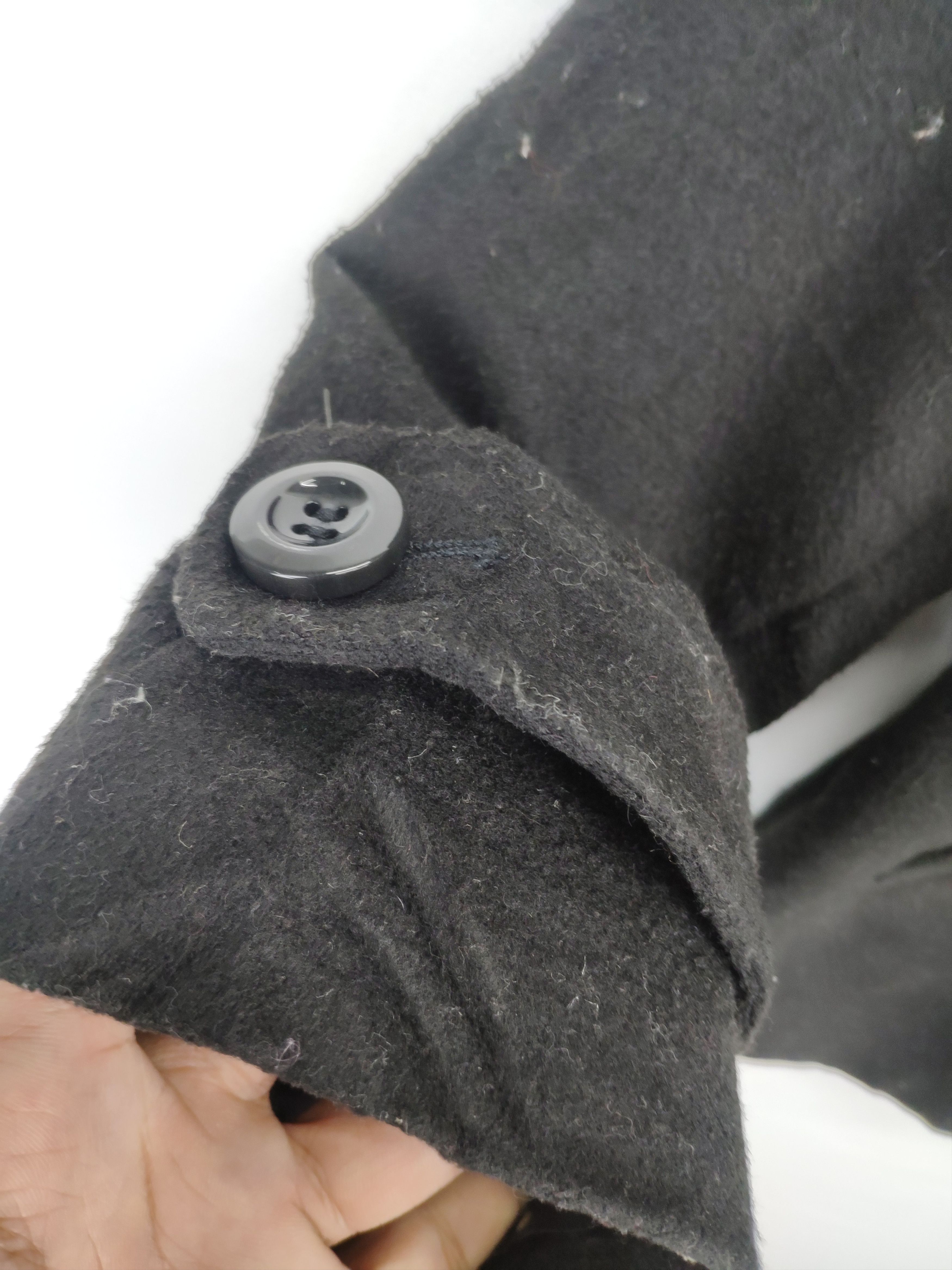 Designer Sur Lesnuages Double Breasted Peacoat Black Size M / US 6-8 / IT 42-44 - 12 Thumbnail
