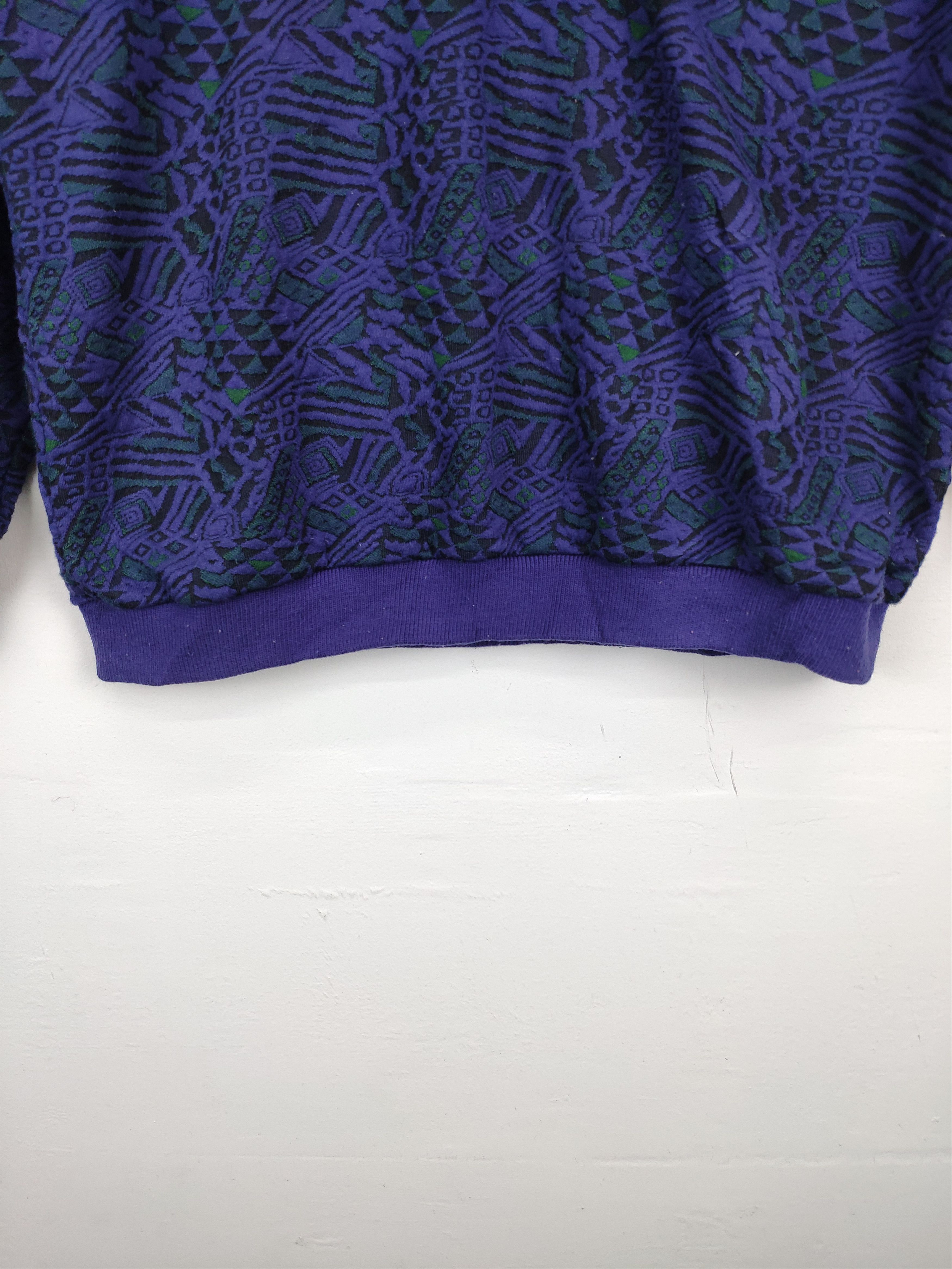 Japanese Brand × Vintage Vintage Polo Shirt Long Sleeve Abstract Motif Size US M / EU 48-50 / 2 - 10 Thumbnail