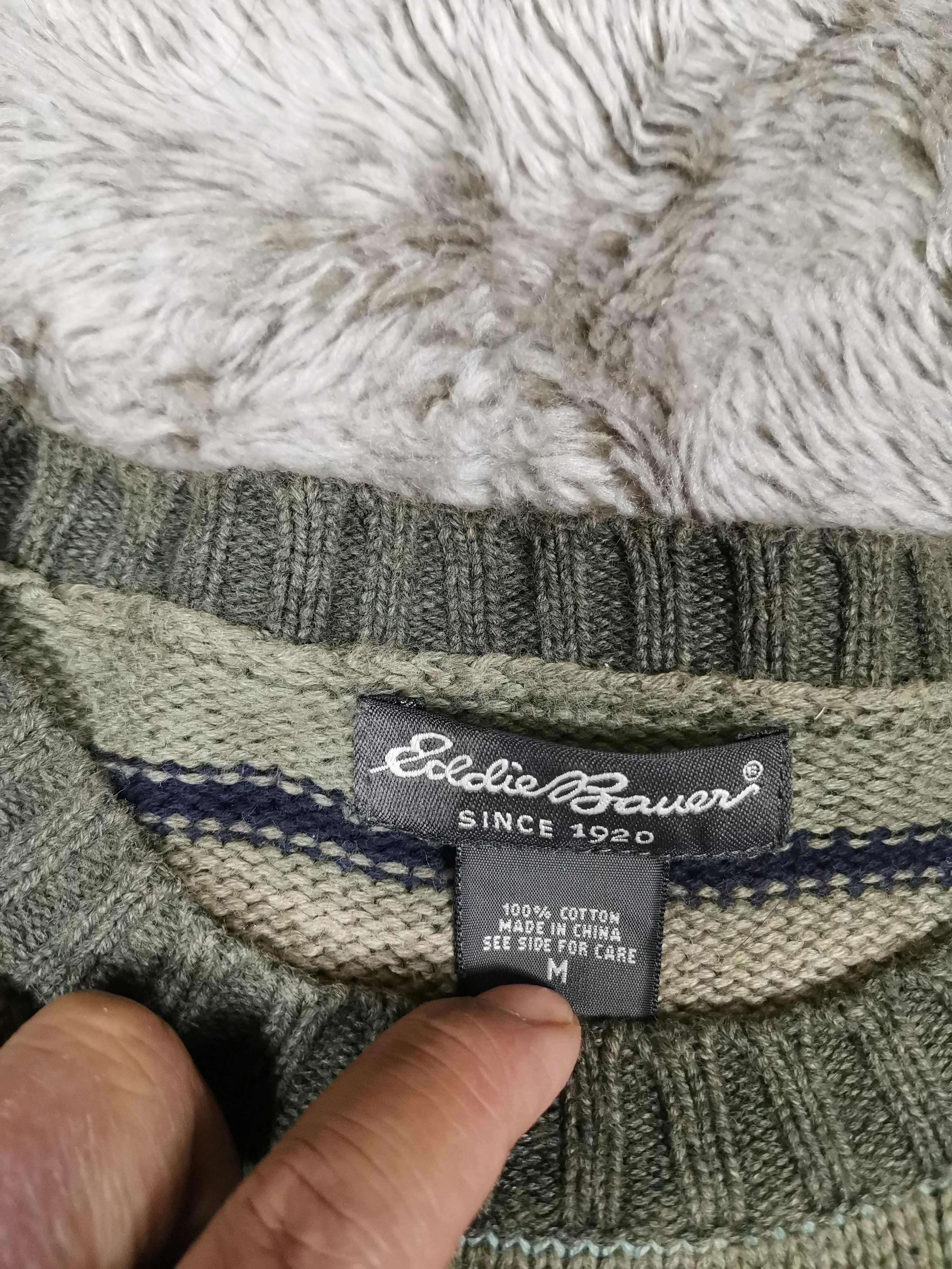 Aran Isles Knitwear Vintage Japanese Brand Eddie Bauer Stripes Knitwear Size US M / EU 48-50 / 2 - 3 Thumbnail