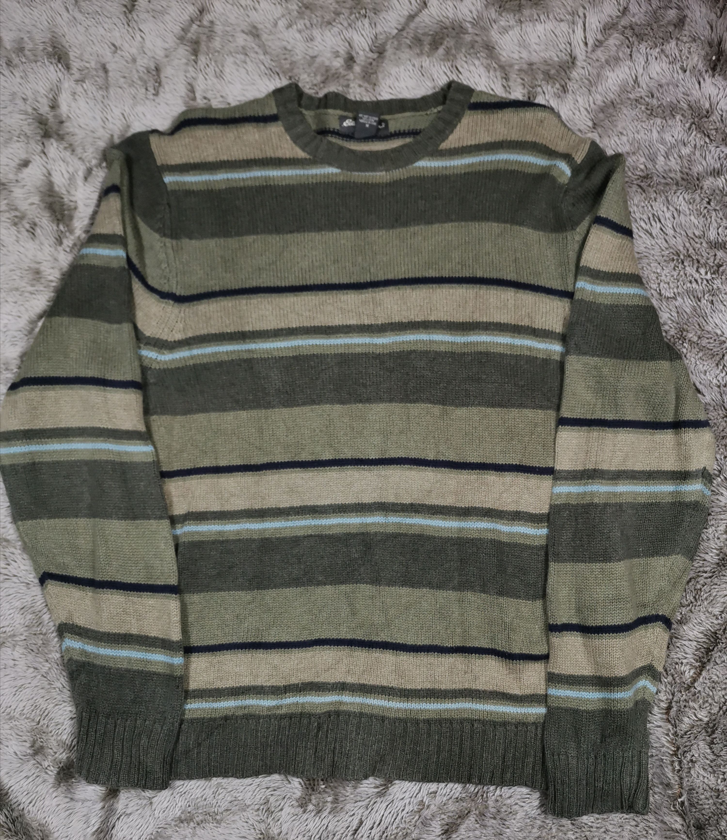 Aran Isles Knitwear Vintage Japanese Brand Eddie Bauer Stripes Knitwear Size US M / EU 48-50 / 2 - 1 Thumbnail