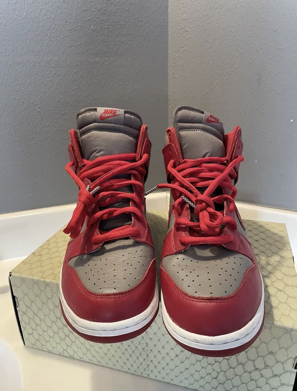 Nike Nike Dunk High UNLV size 13 VNDS 2016 Size US 13 / EU 46 - 3 Thumbnail