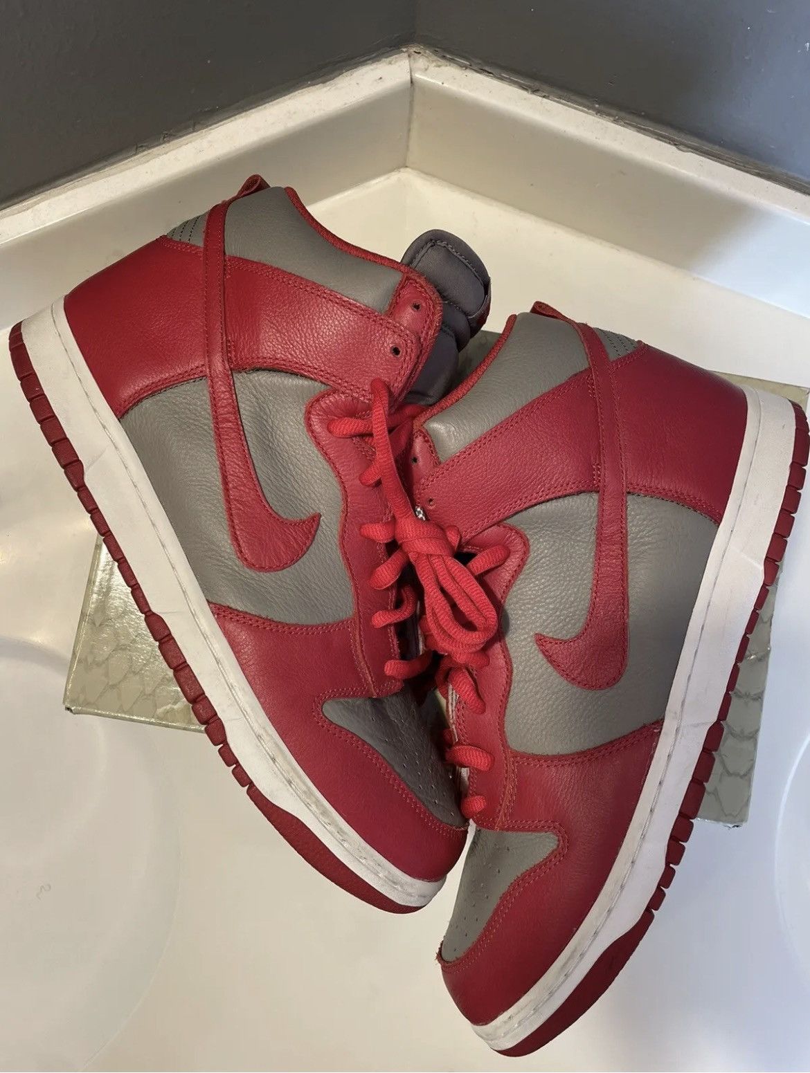 Nike Nike Dunk High UNLV size 13 VNDS 2016 Size US 13 / EU 46 - 2 Thumbnail