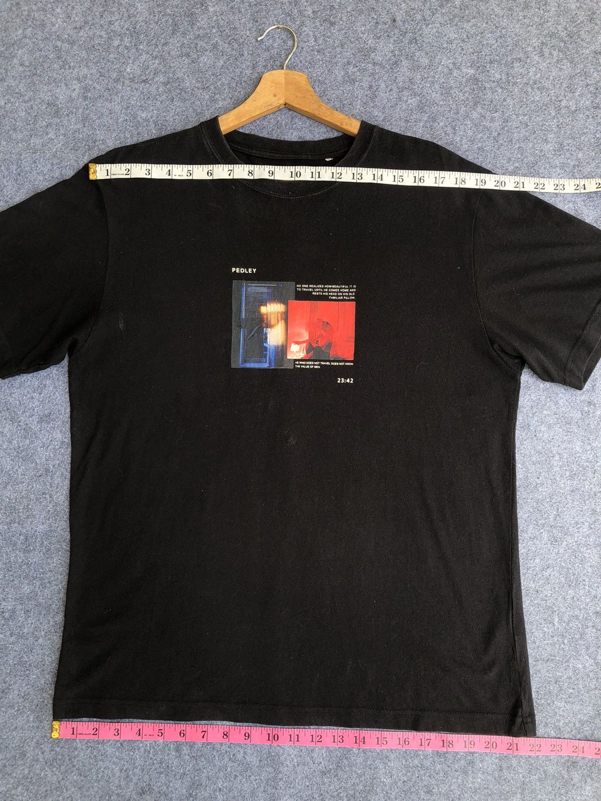 Other Last Drop🔥Rare🔥PEDLEY Black T shirt Size US L / EU 52-54 / 3 - 10 Thumbnail