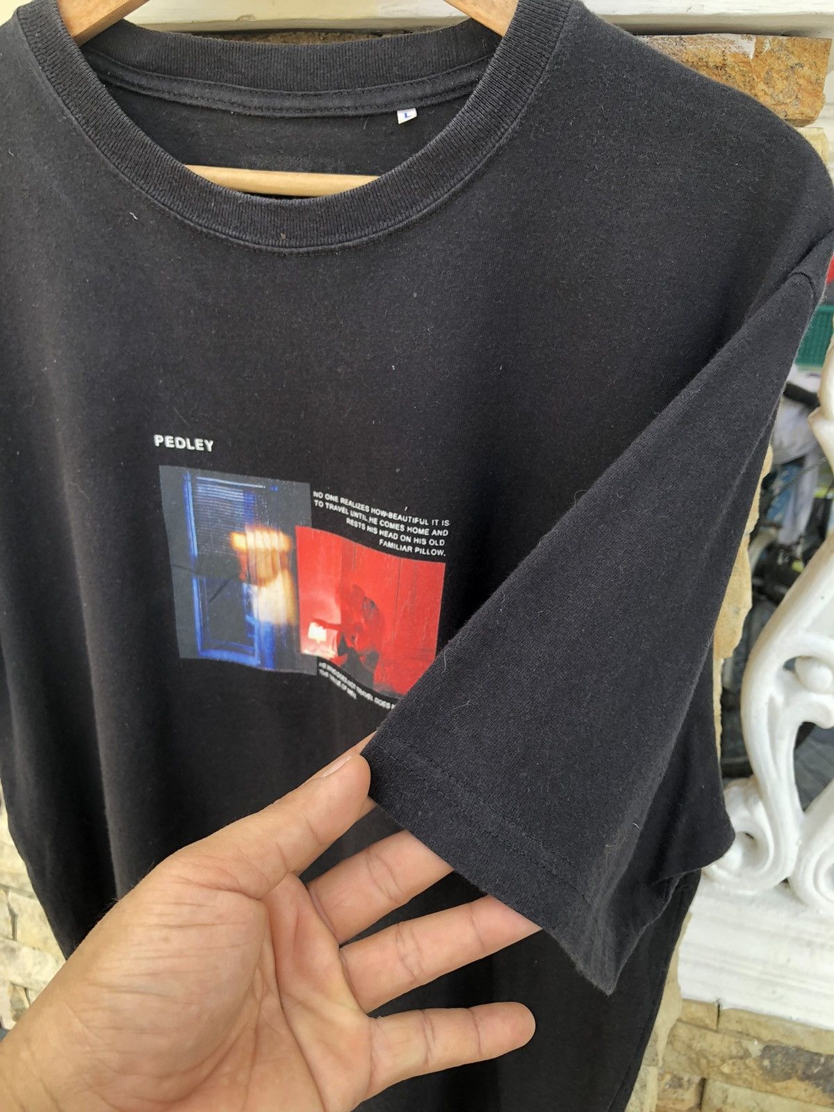 Other Last Drop🔥Rare🔥PEDLEY Black T shirt Size US L / EU 52-54 / 3 - 8 Thumbnail