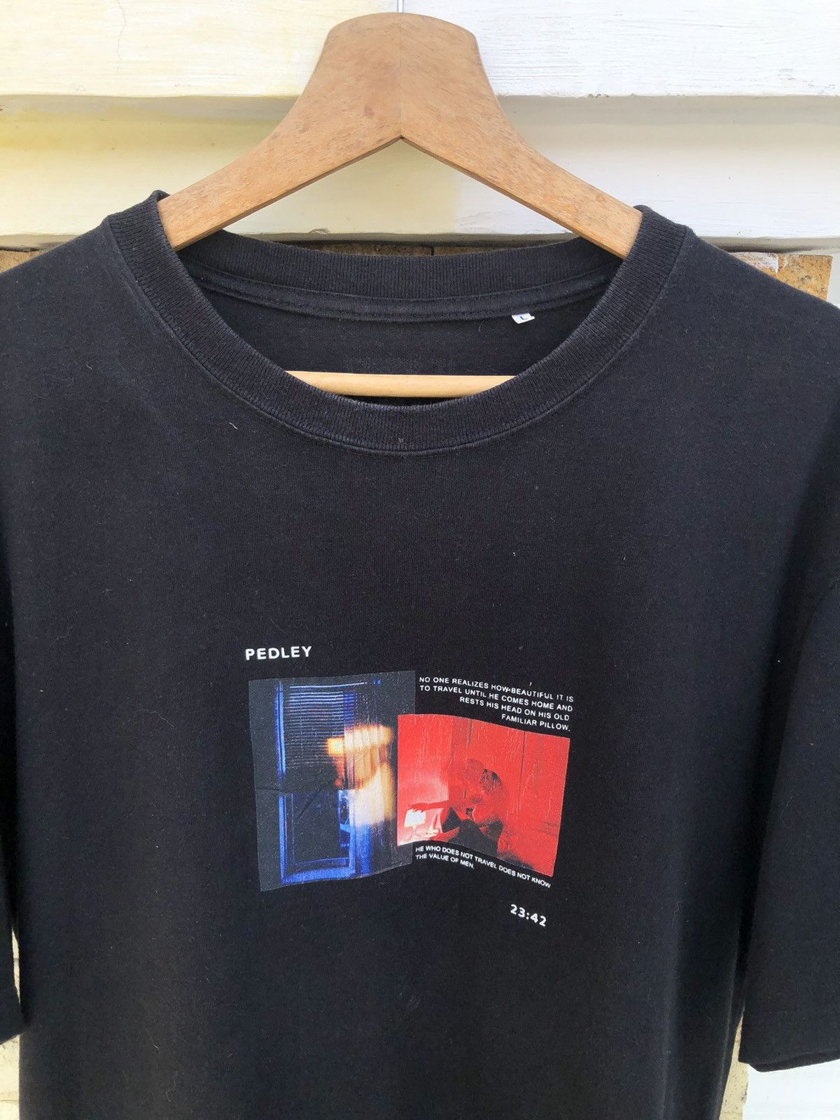 Other Last Drop🔥Rare🔥PEDLEY Black T shirt Size US L / EU 52-54 / 3 - 3 Thumbnail