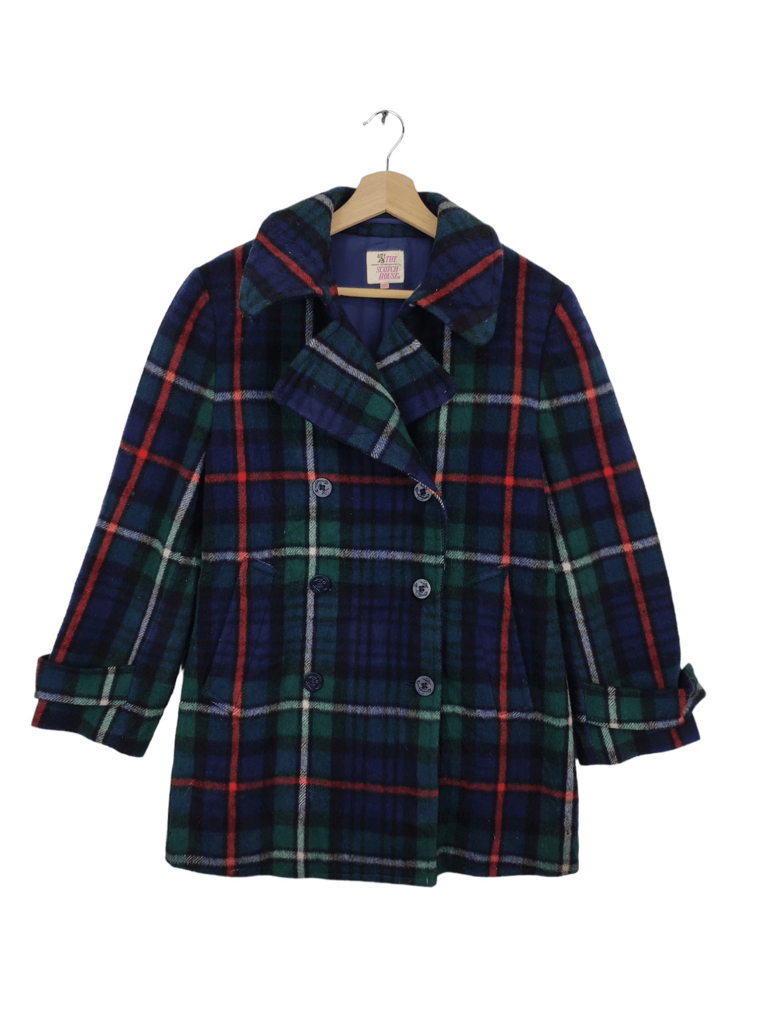 Vintage Vintage The Scotch House Wool Peacoat Double Breasted Size US M / EU 48-50 / 2 - 1 Thumbnail